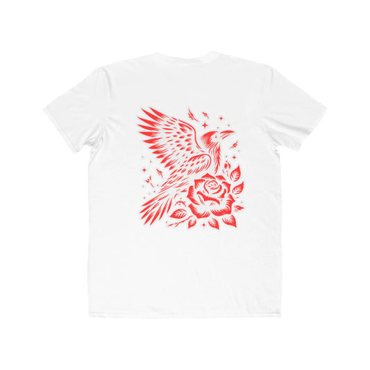 TrapThreads Tee with Bird & Rose Design Printify