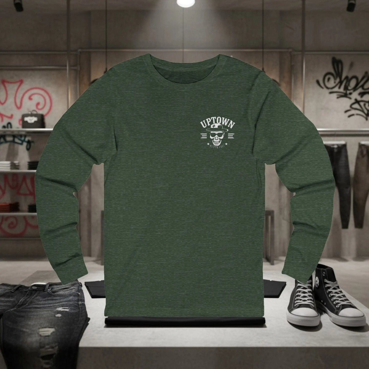 Uptown Streetwear Long Sleeve Tee Trap Threads clothing