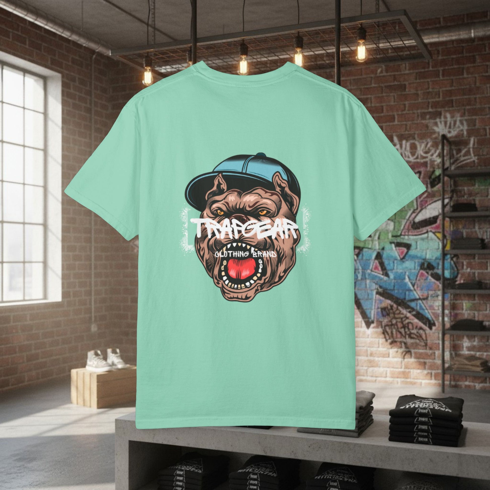 Trap Motivation Bulldog Mentality T-Shirt by Printify
