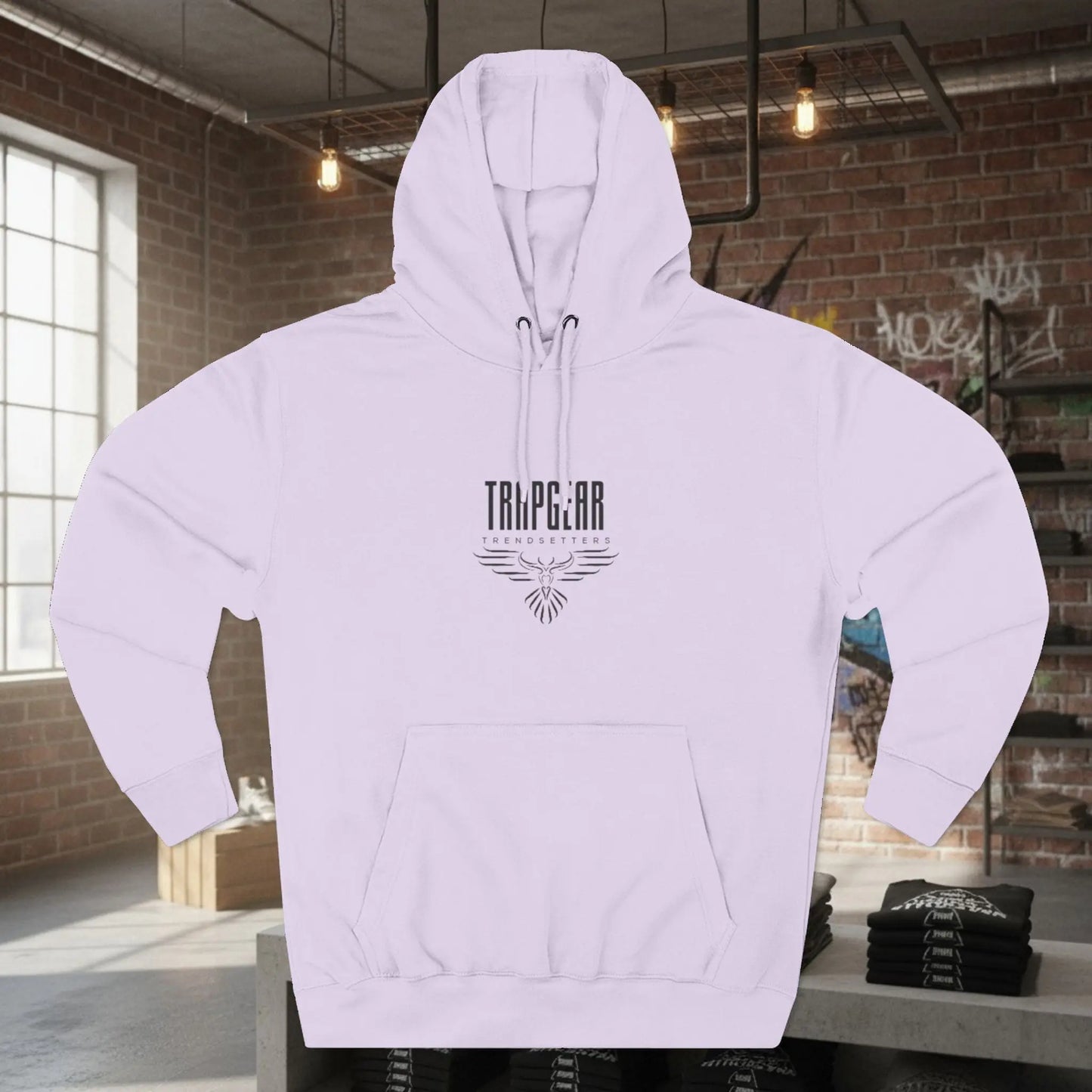 Fleece Hoodie Trapgear Born to Build Printify
