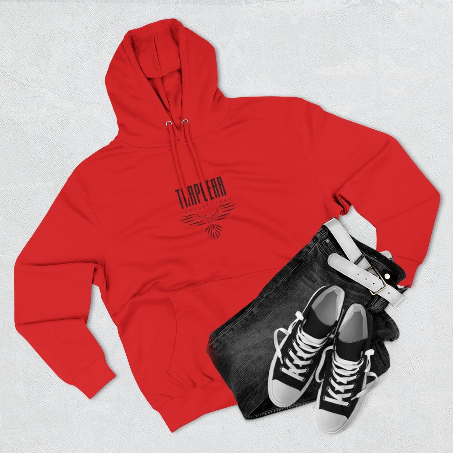 Fleece Hoodie Trapgear Born to Build Printify