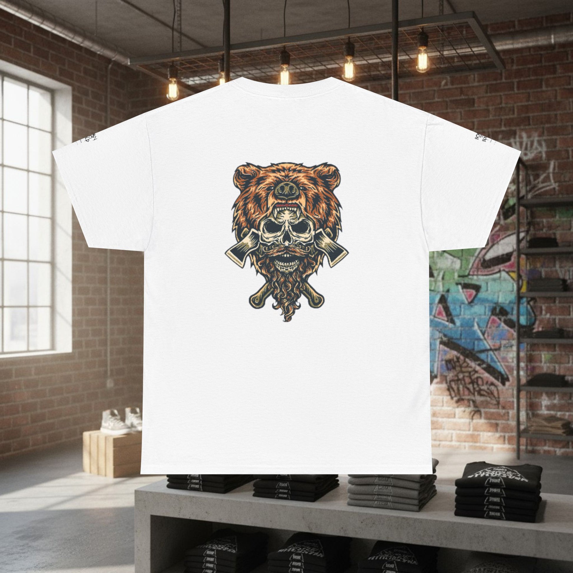 TrapGear "Bear Mentality - Born to Build" Graphic Tee by Printify
