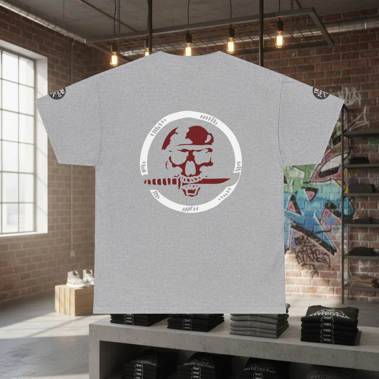 Skully Graphic Tee Trap Threads clothing