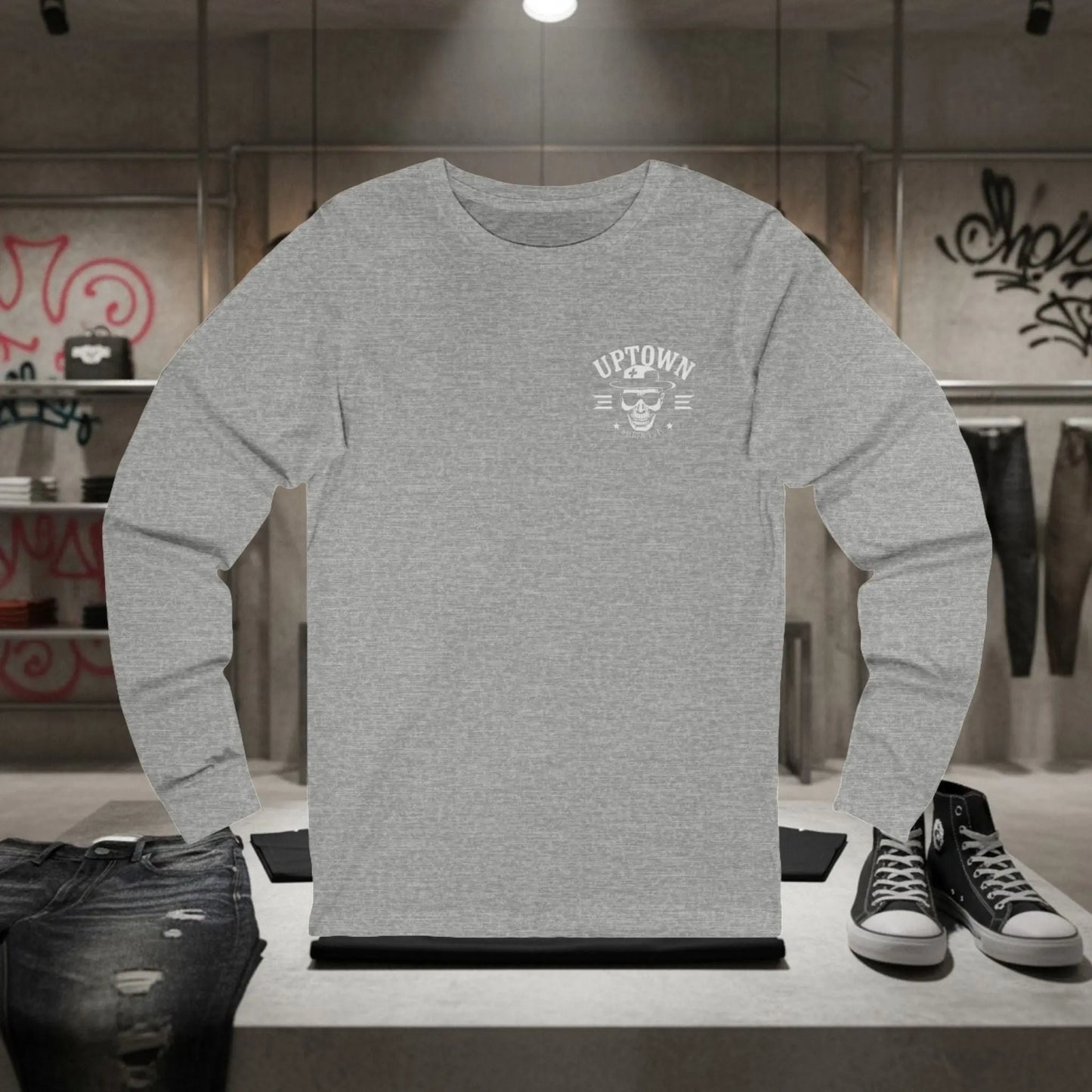 Uptown Streetwear Long Sleeve Tee Trap Threads clothing