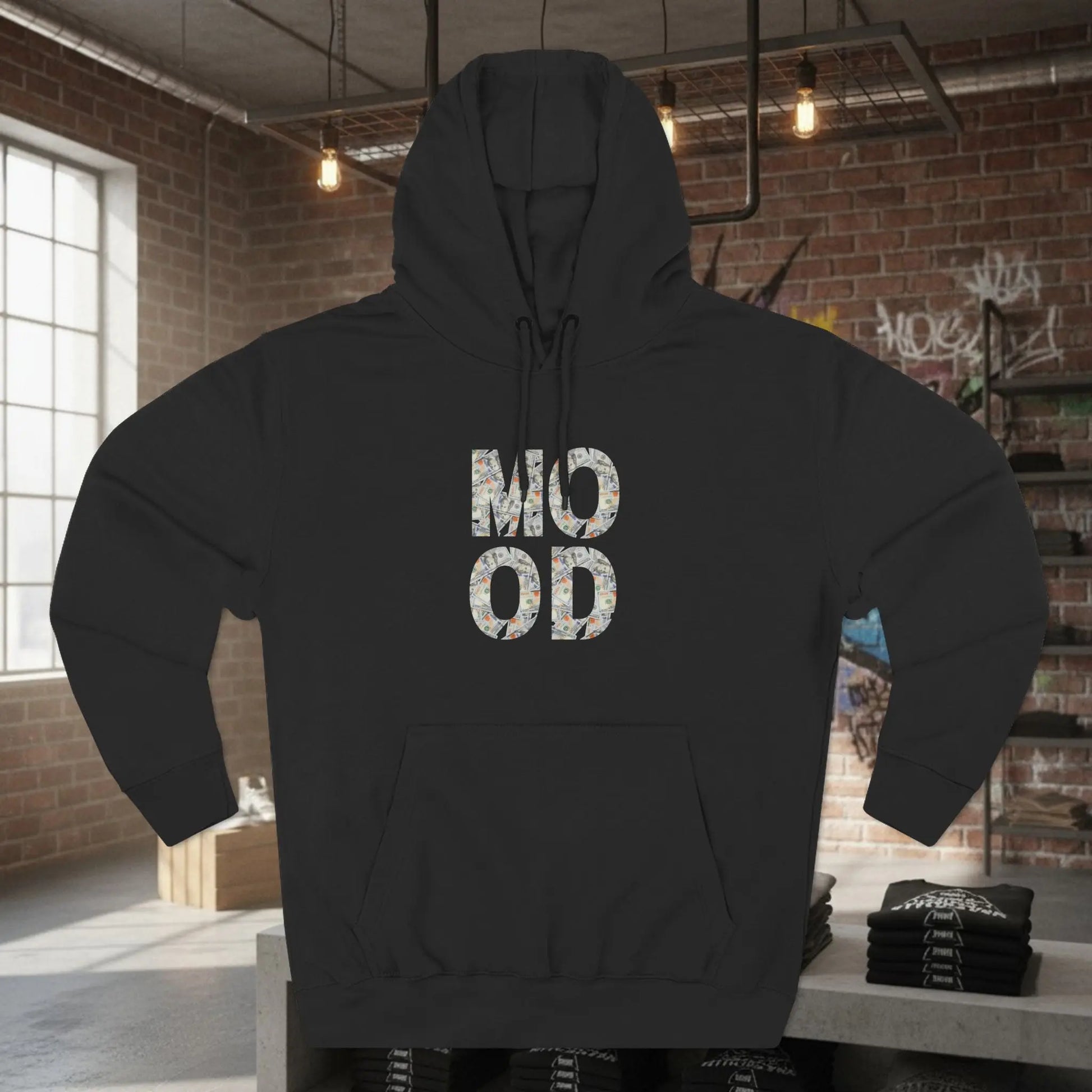 Mood Fleece Hoodie Printify