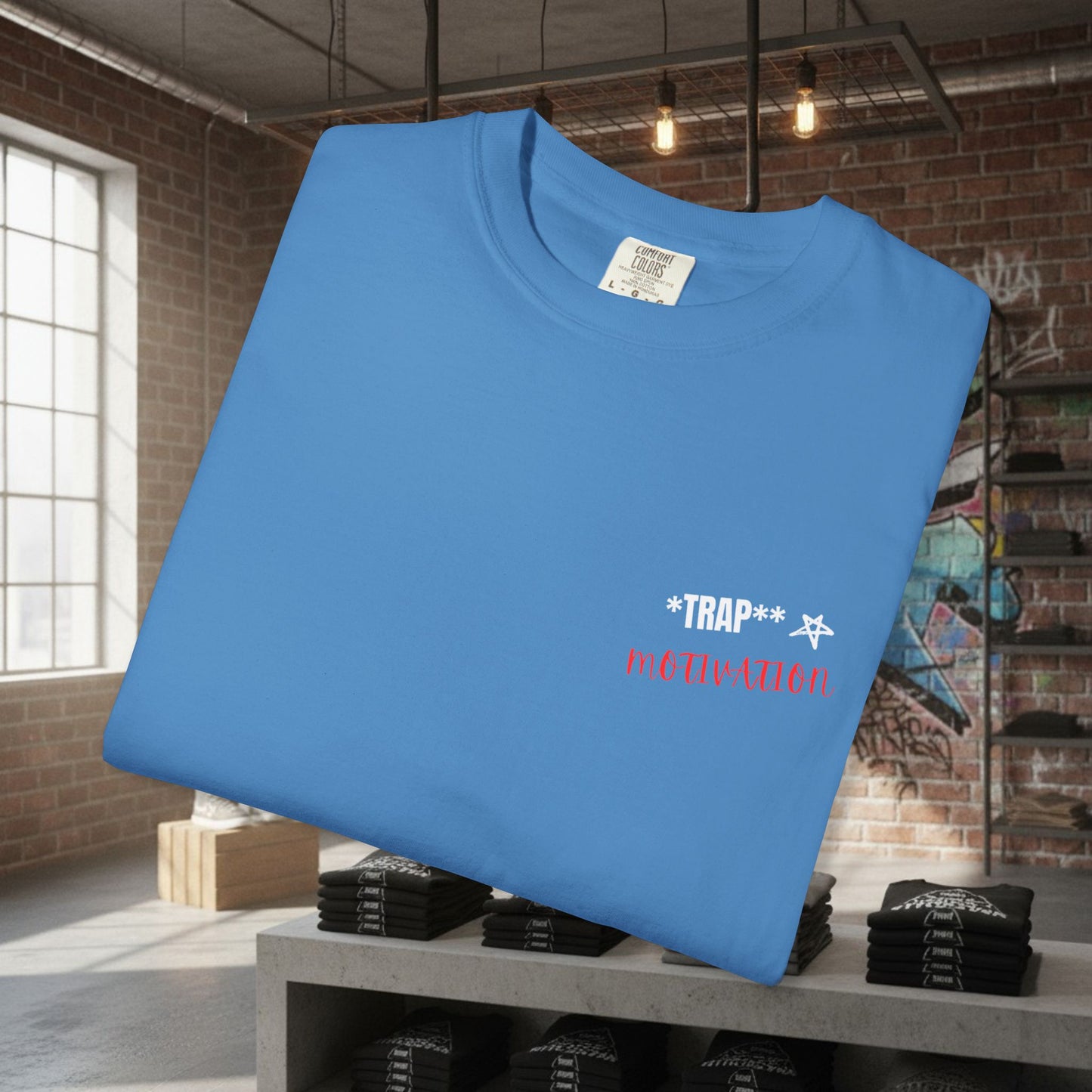 Trap Motivation Bulldog Mentality T-Shirt by Printify