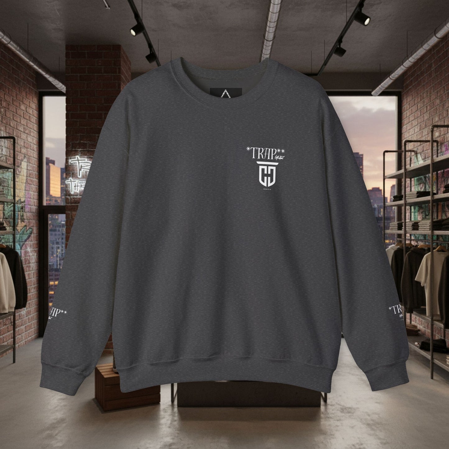 TrapGear Graphic Sweatshirt —  Vintage Streetwear Crewneck