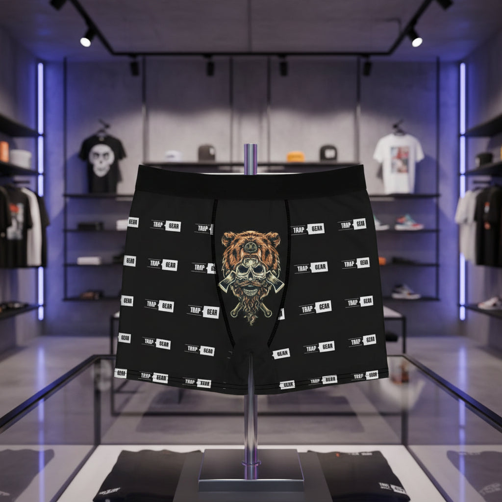 Savage Boxer Briefs — Trap Threads Men’s All-Over Print Printify