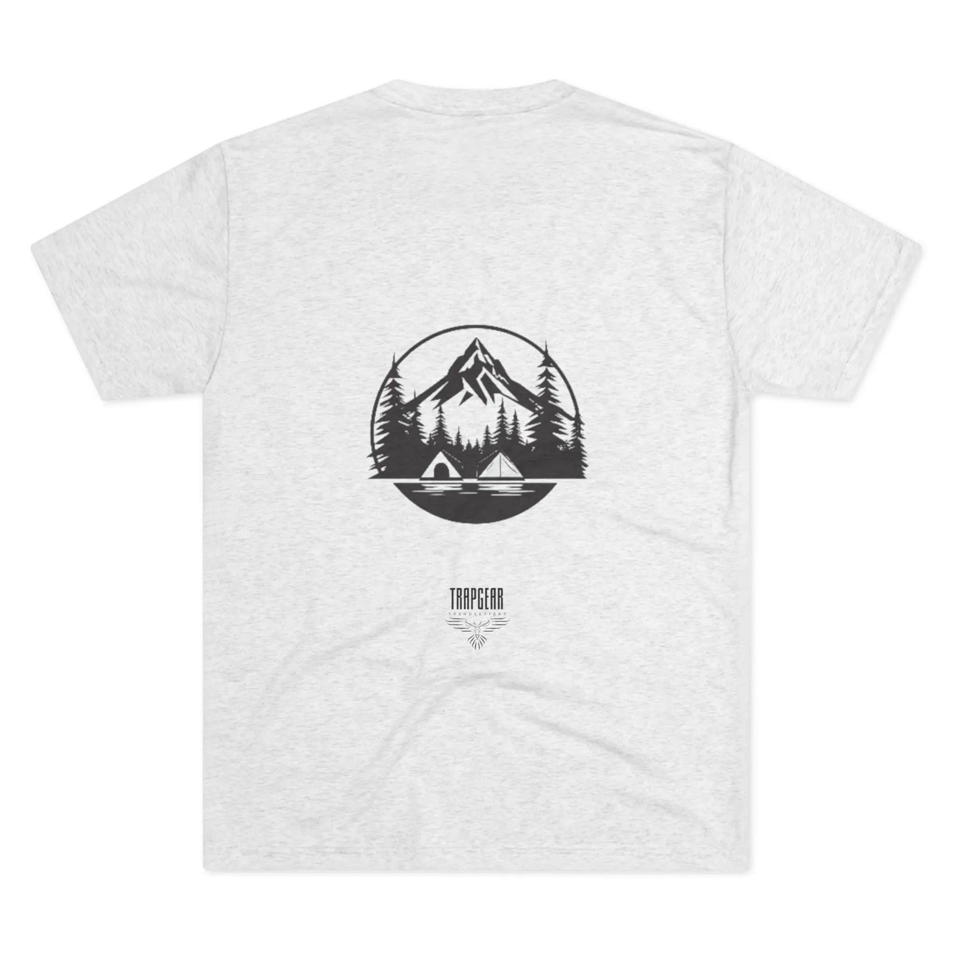Mountain Landscape trapgear logo tri blend t shirt Printify