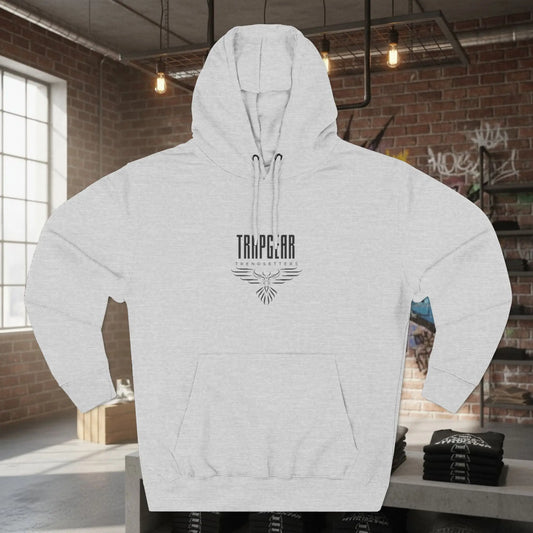 Fleece Hoodie Trapgear Born to Build Printify