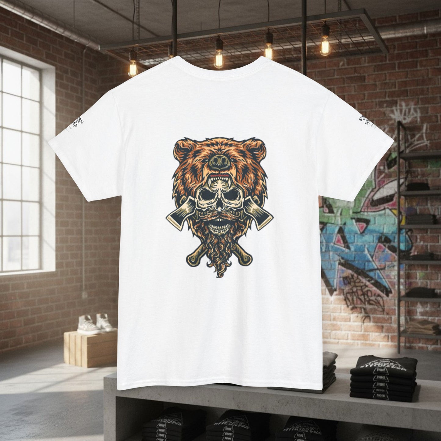 TrapGear "Bear Mentality - Born to Build" Graphic Tee by Printify