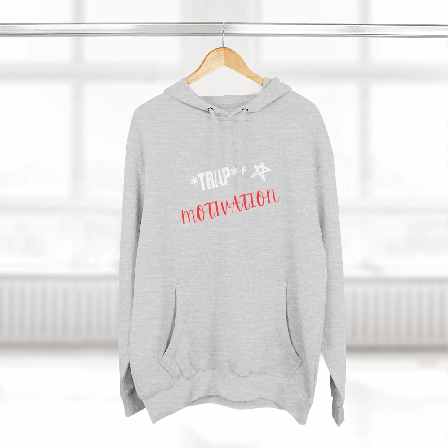 Trap Motivation Fleece Hoodie Printify