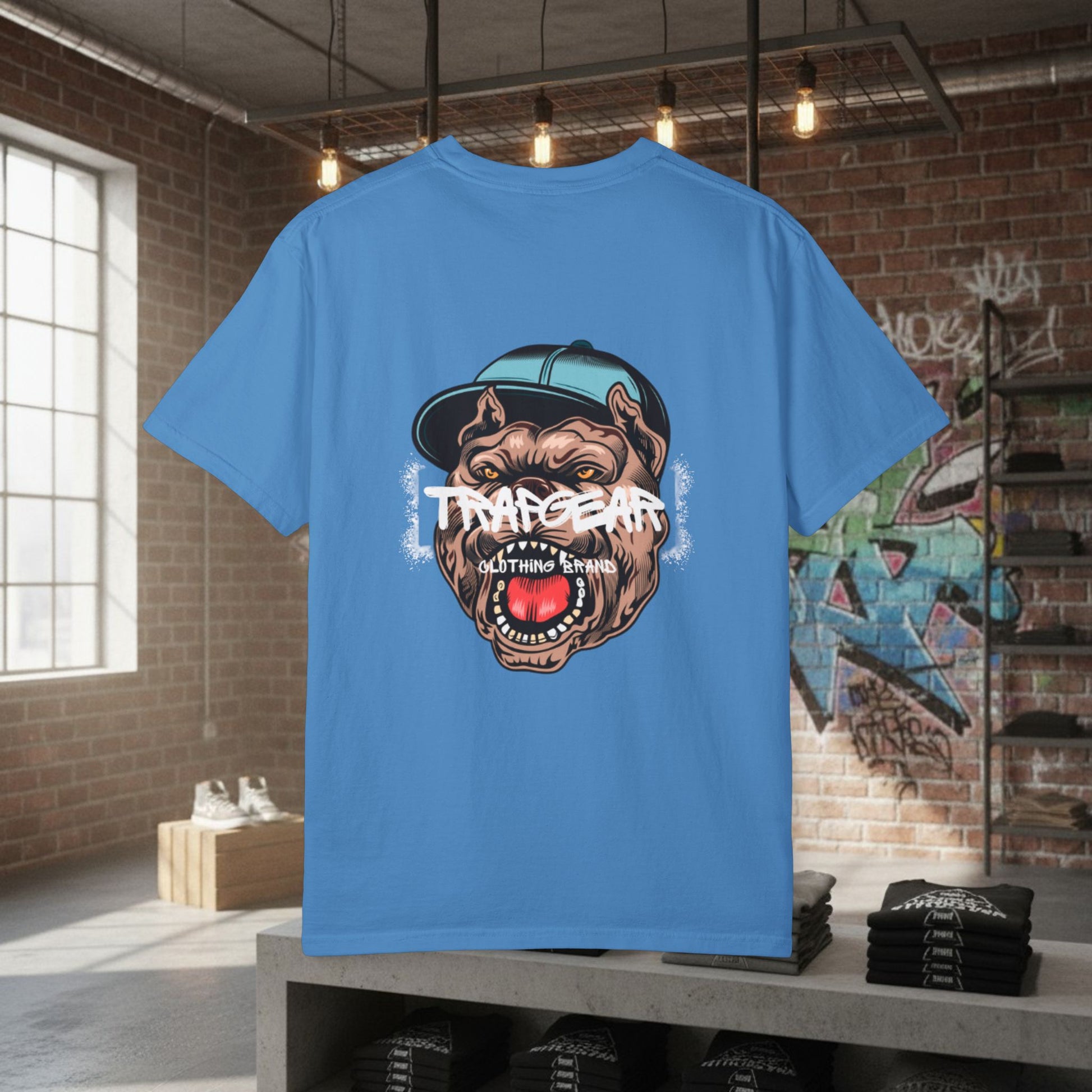 Trap Motivation Bulldog Mentality T-Shirt by Printify