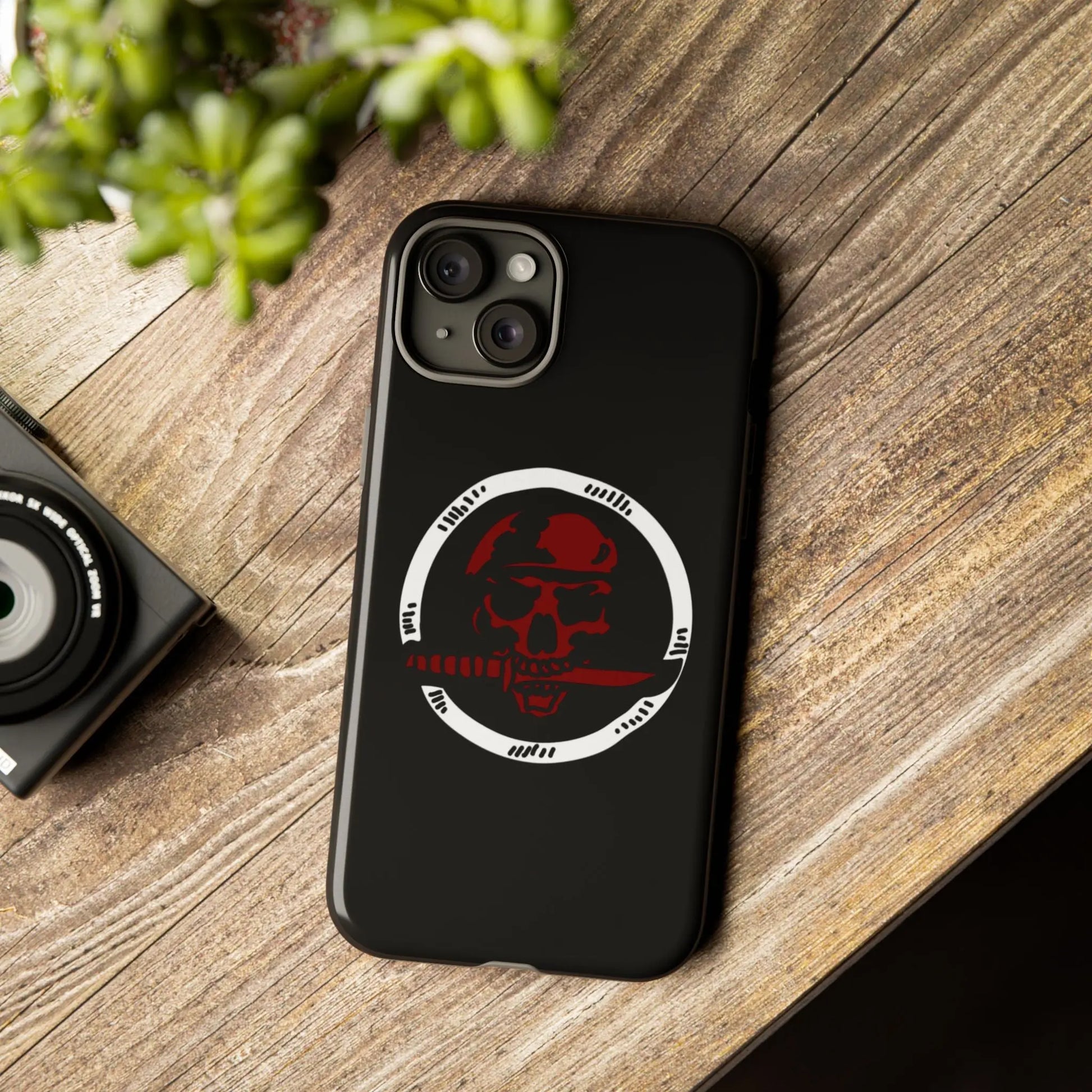 Phone Case - Skull and Sword Edgy Smartphone Cover for Men Printify