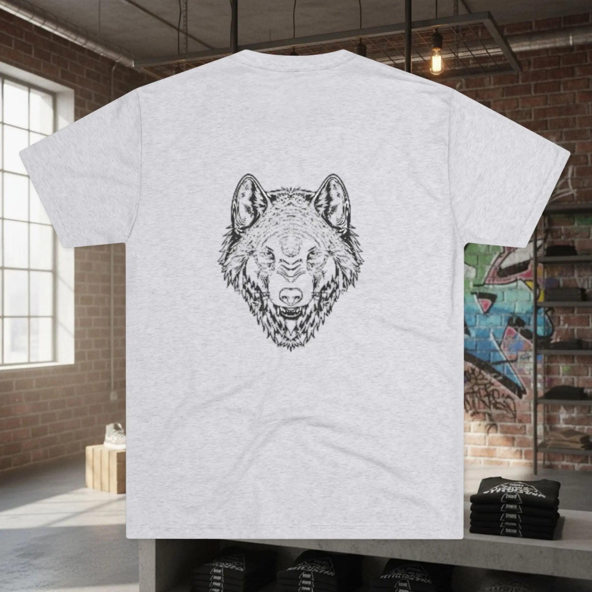 Wolf Logo Tri-Blend Tee Printify