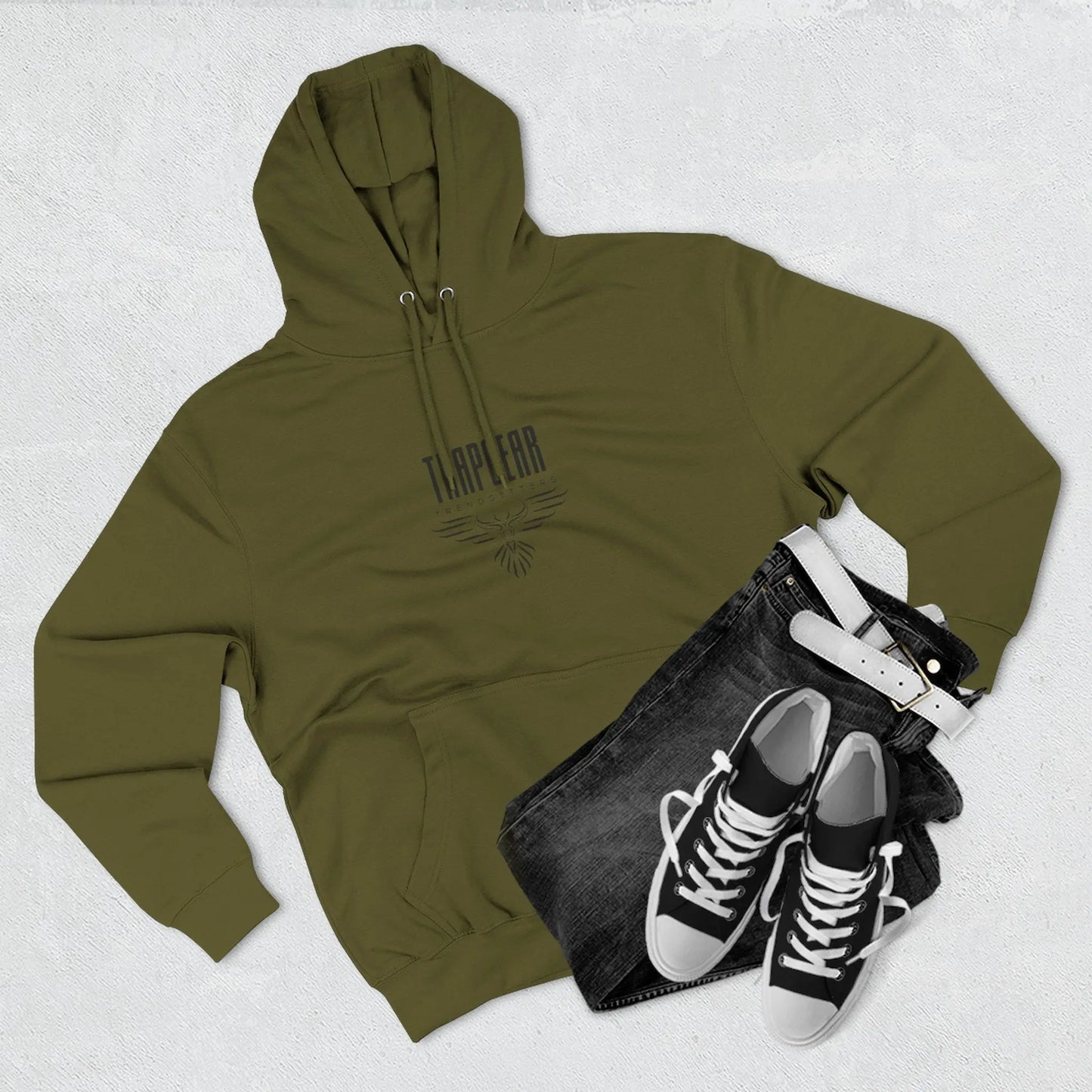 Fleece Hoodie Trapgear Born to Build Printify