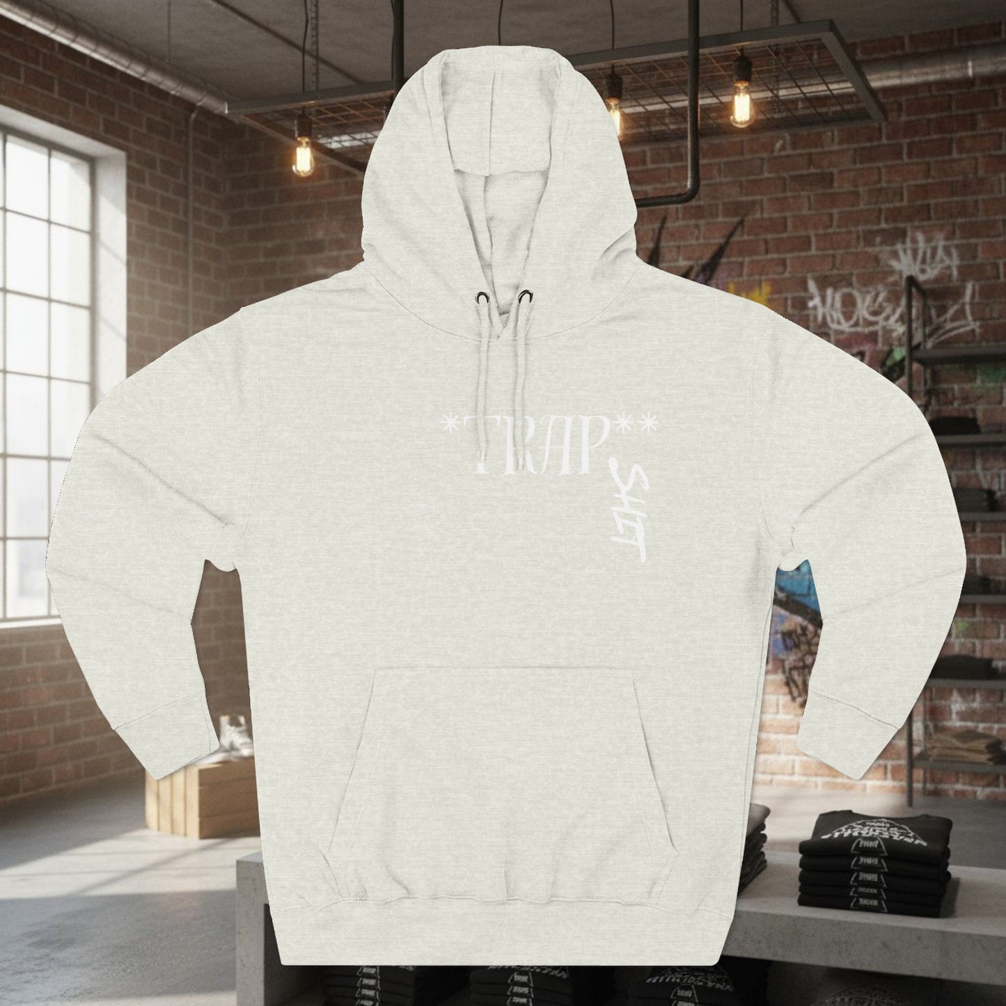 Bulldog Mentality Trap Sh*t Hoodie — Three-Panel Fleece Graphic Hoodie