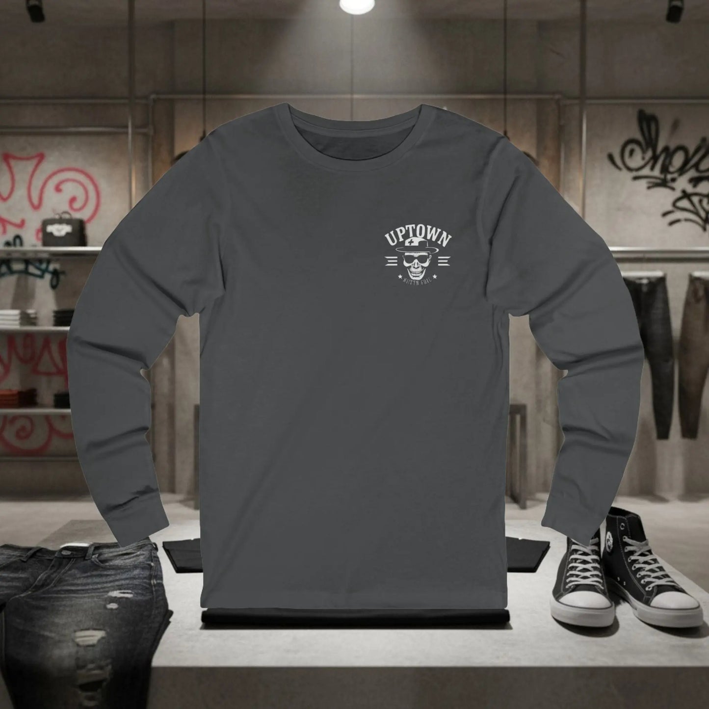 Uptown Streetwear Long Sleeve Tee Trap Threads clothing