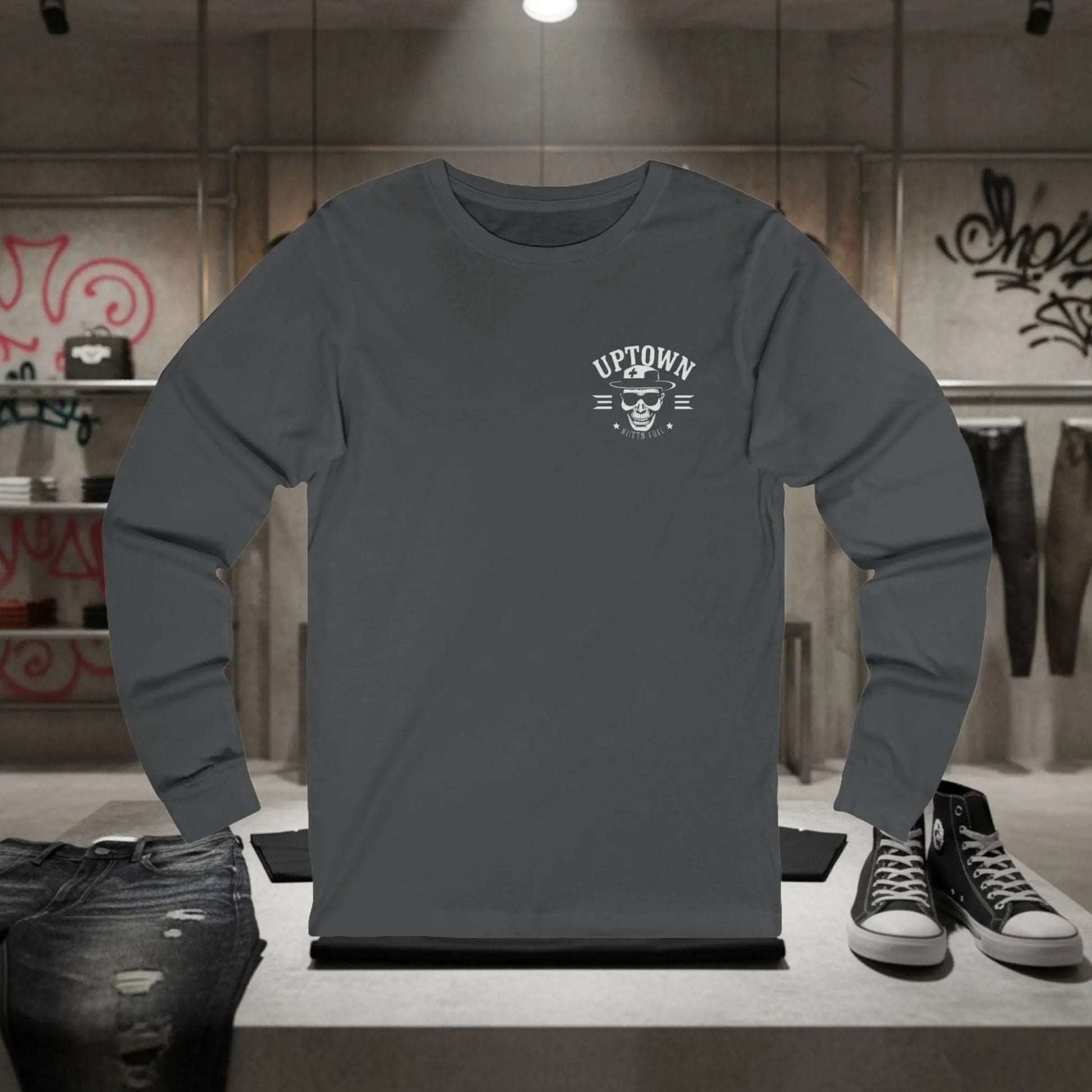 Uptown Streetwear Long Sleeve Tee Trap Threads clothing