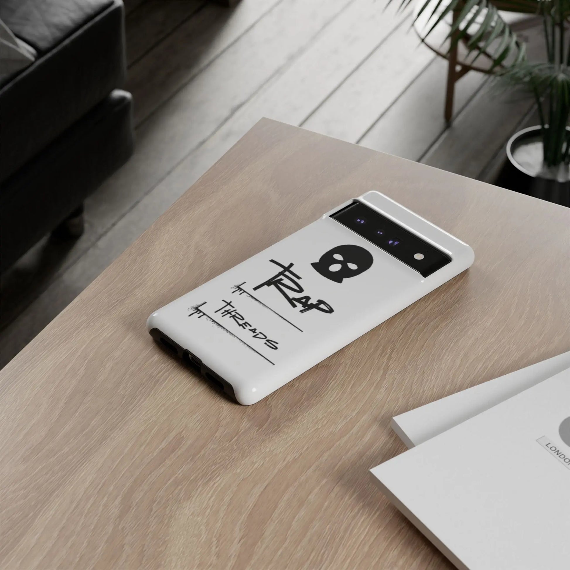 Phone Case - 'Trap Threads' Skully Logo Protective Cover Trap Threads clothing