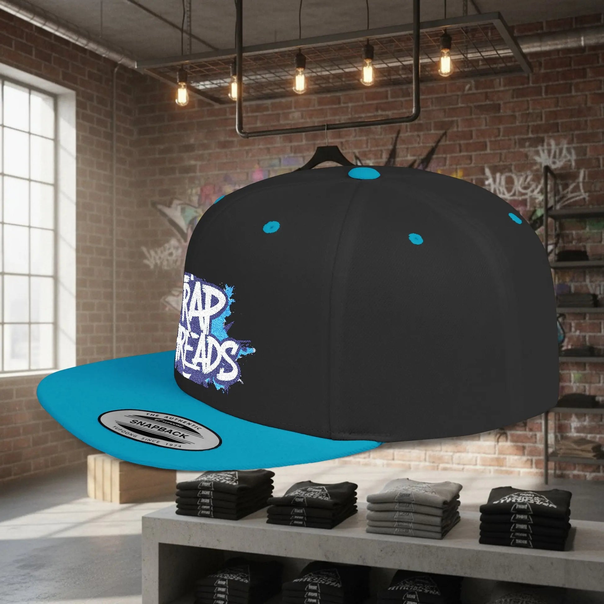 Snapback Hat Trap Threads logo Printify