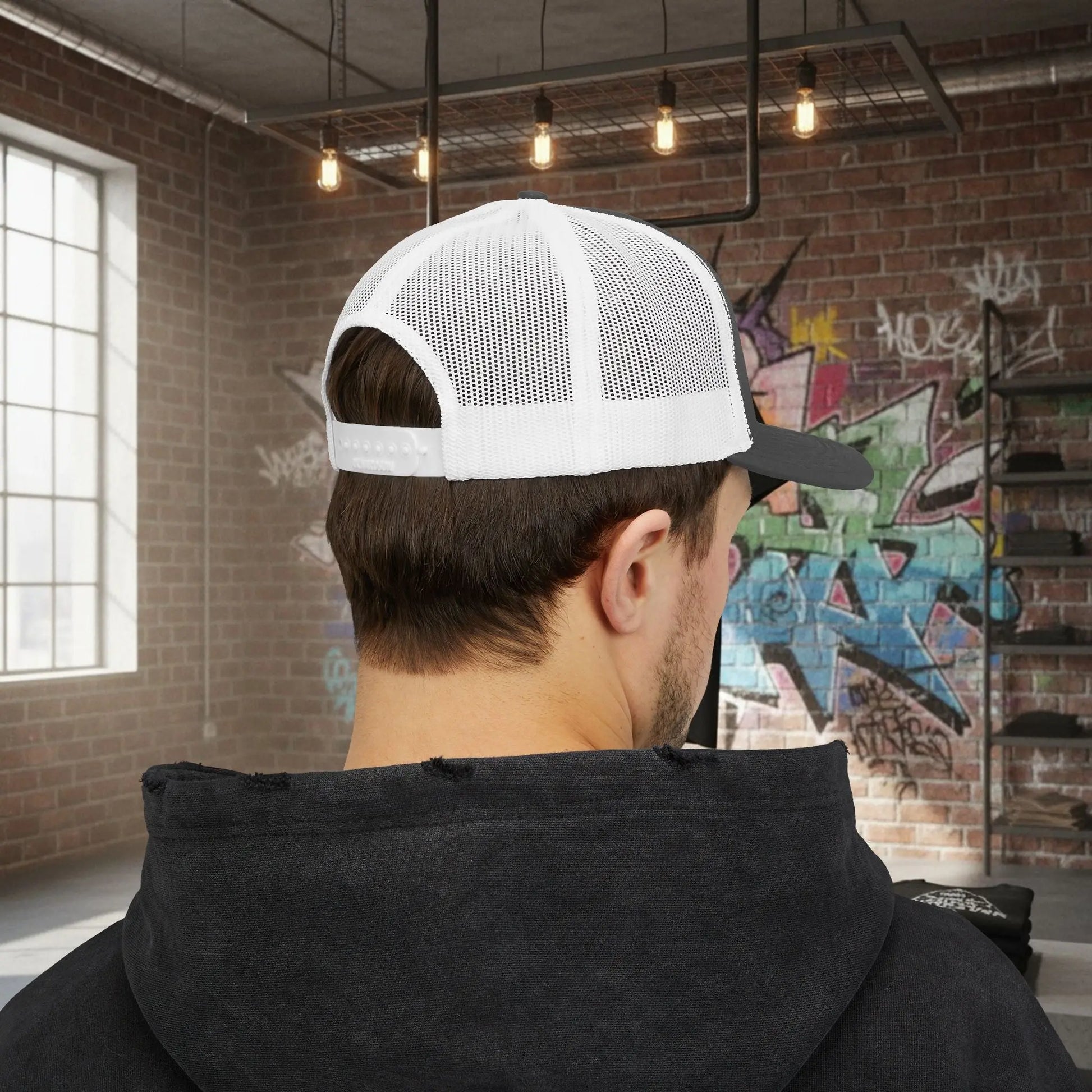 Trucker Cap - Born to Build Trapgear Design Printify