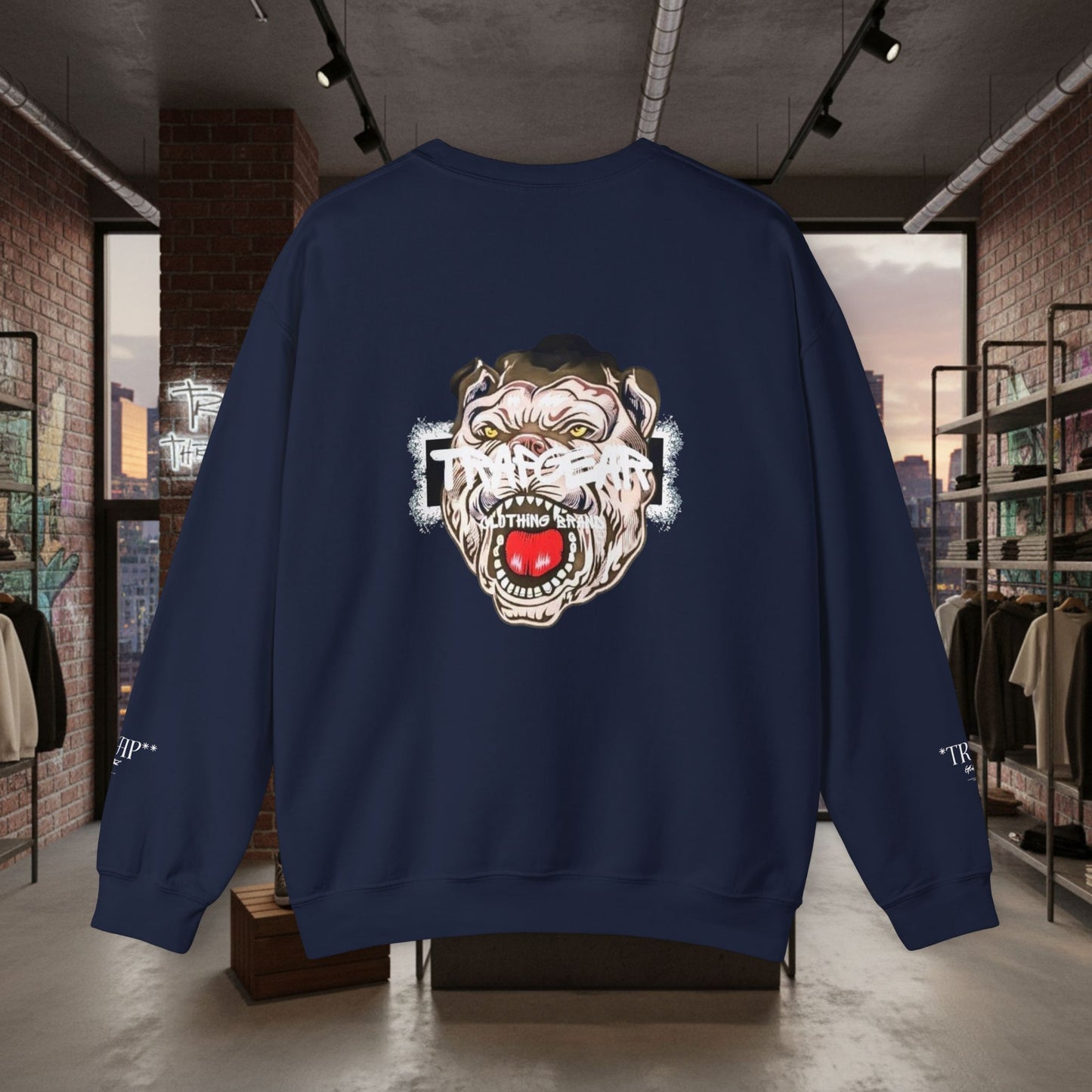 TrapGear Graphic Sweatshirt —  Vintage Streetwear Crewneck