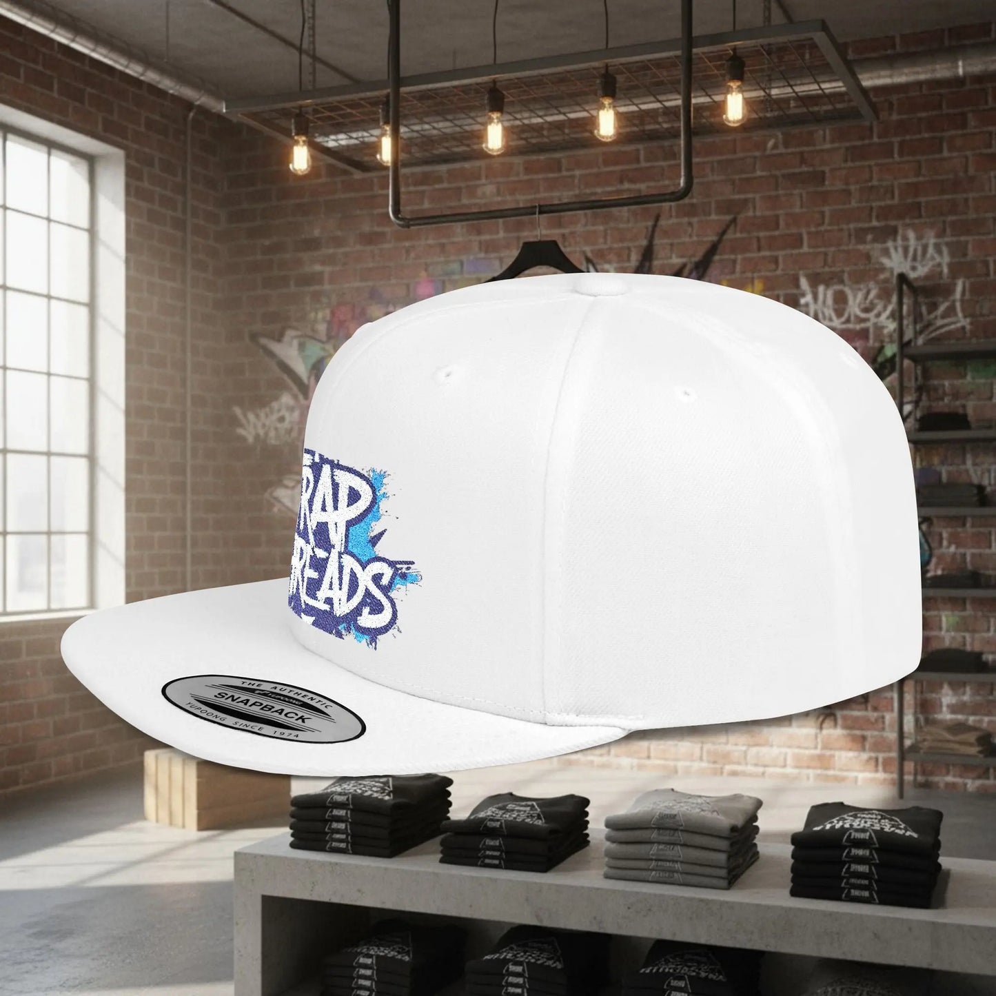 Snapback Hat Trap Threads logo Printify