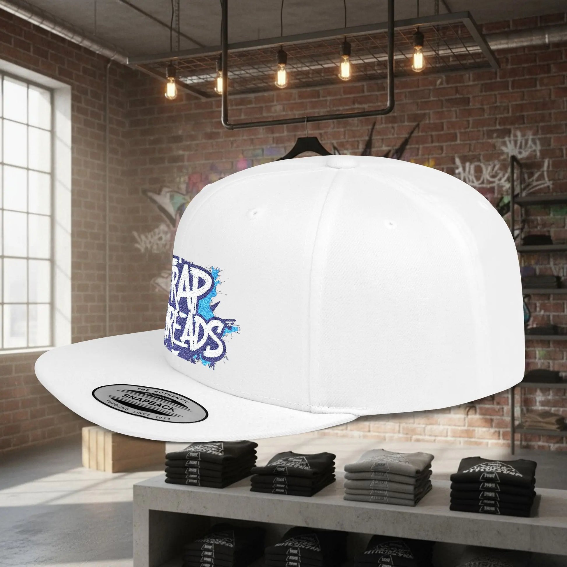 Snapback Hat Trap Threads logo Printify