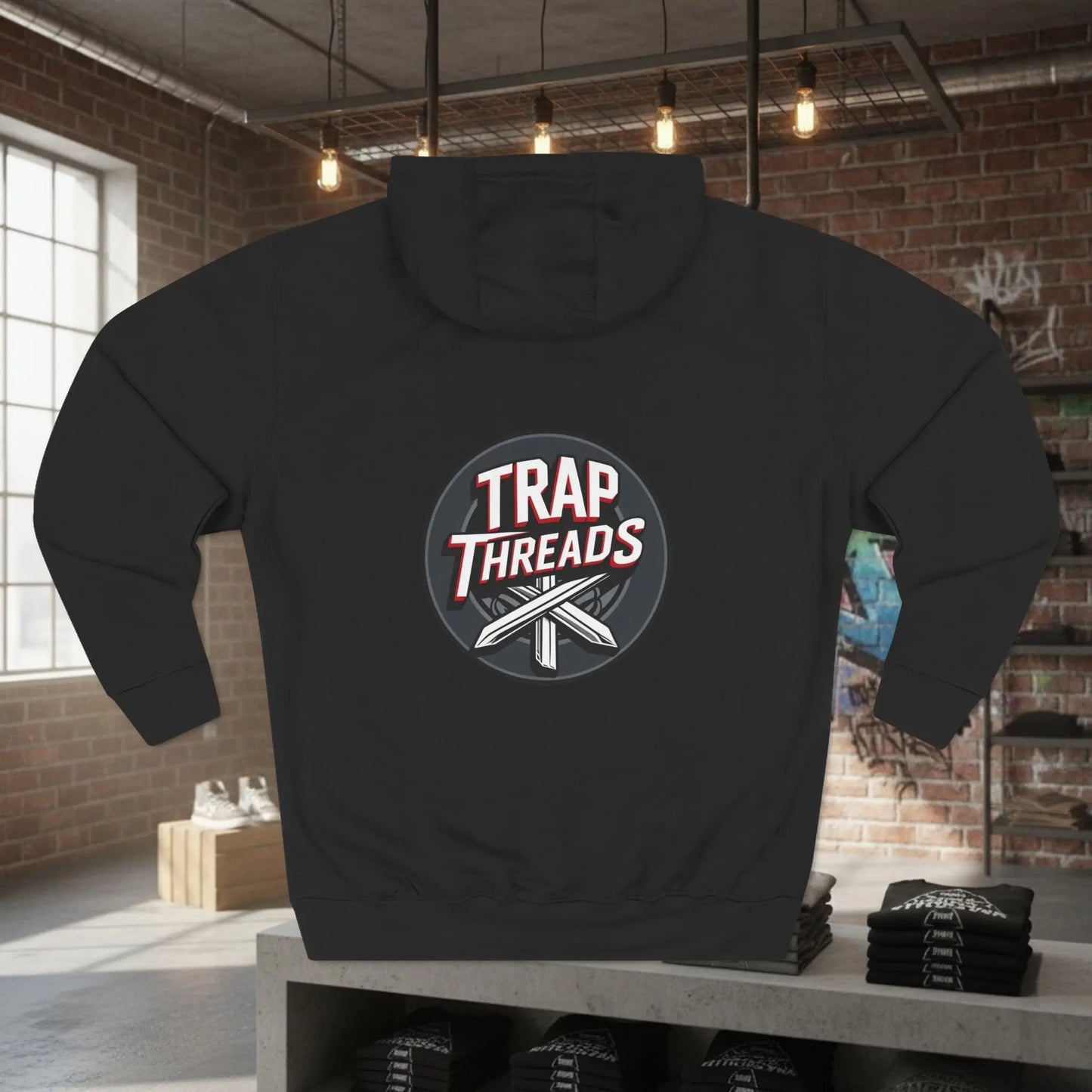 Trap Motivation Fleece Hoodie Printify