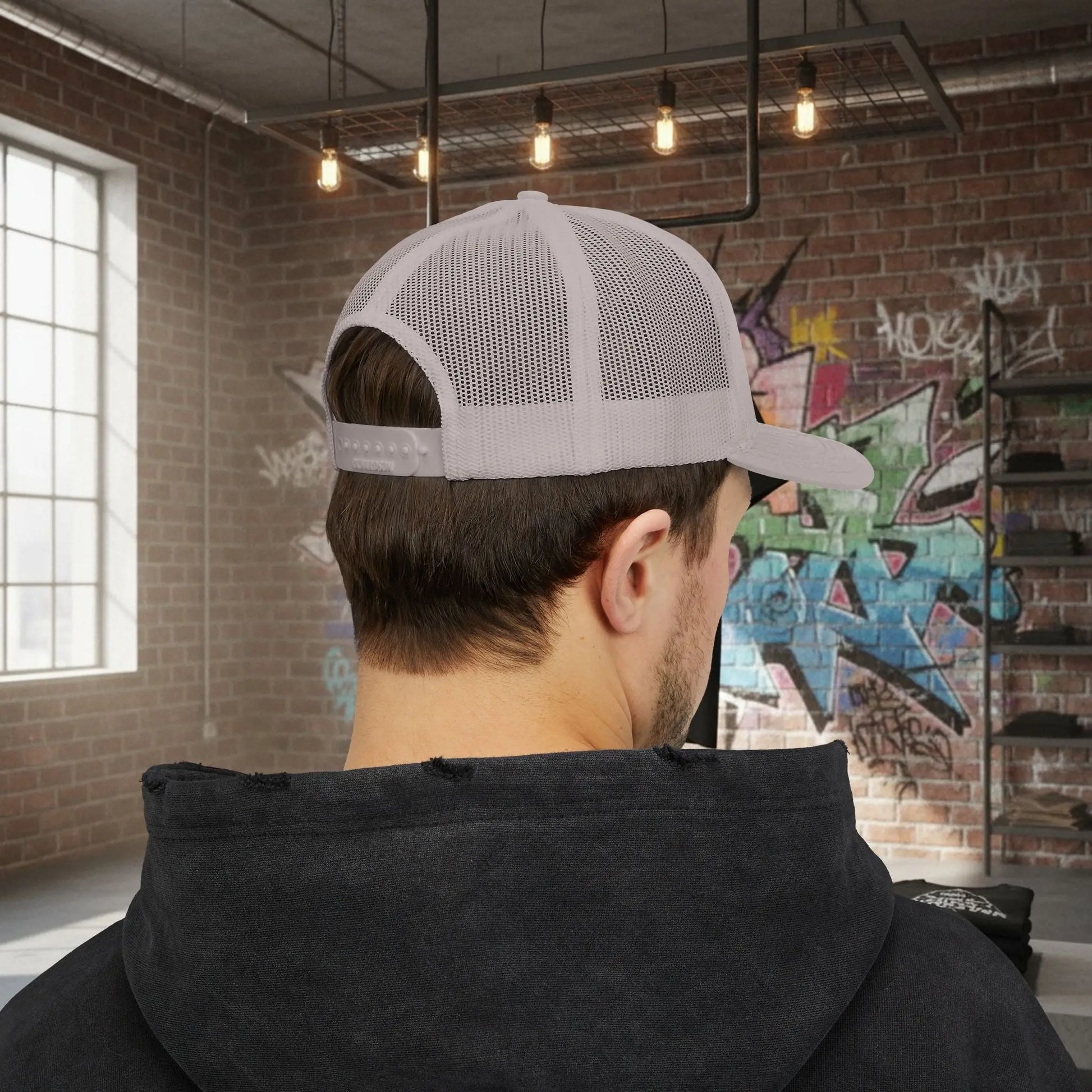 Trucker Cap - Born to Build Trapgear Design Printify