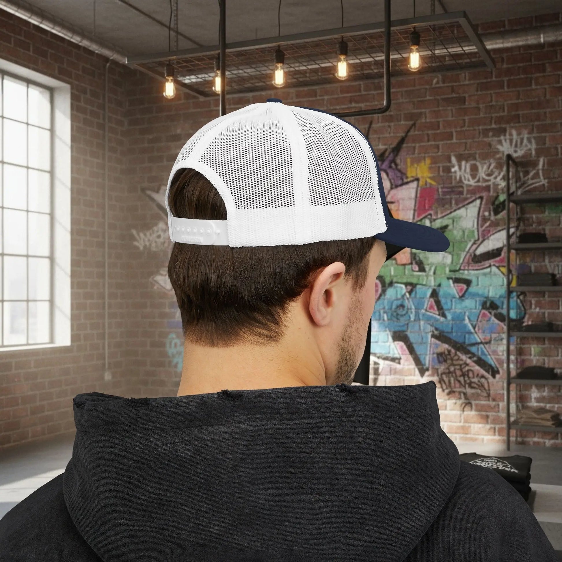 Trucker Cap - Born to Build Trapgear Design Printify