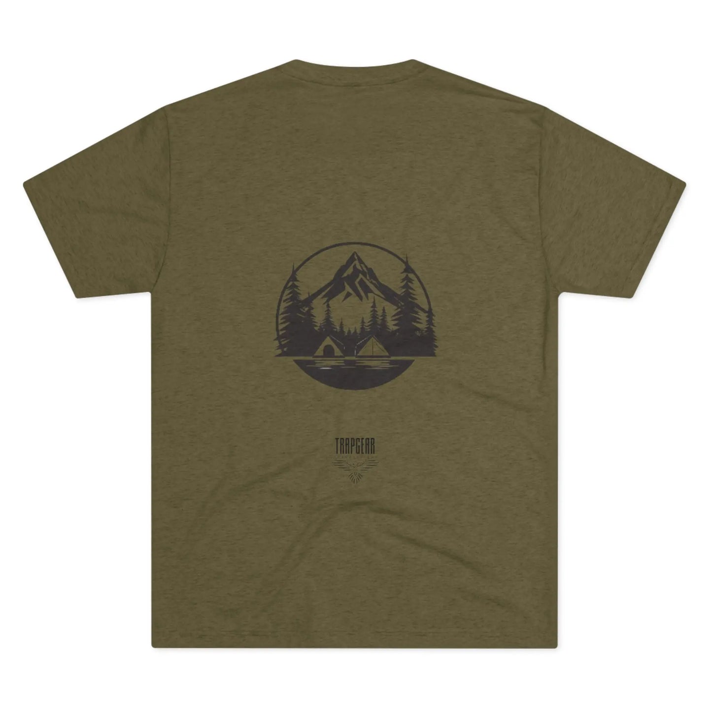 Mountain Landscape trapgear logo tri blend t shirt Printify