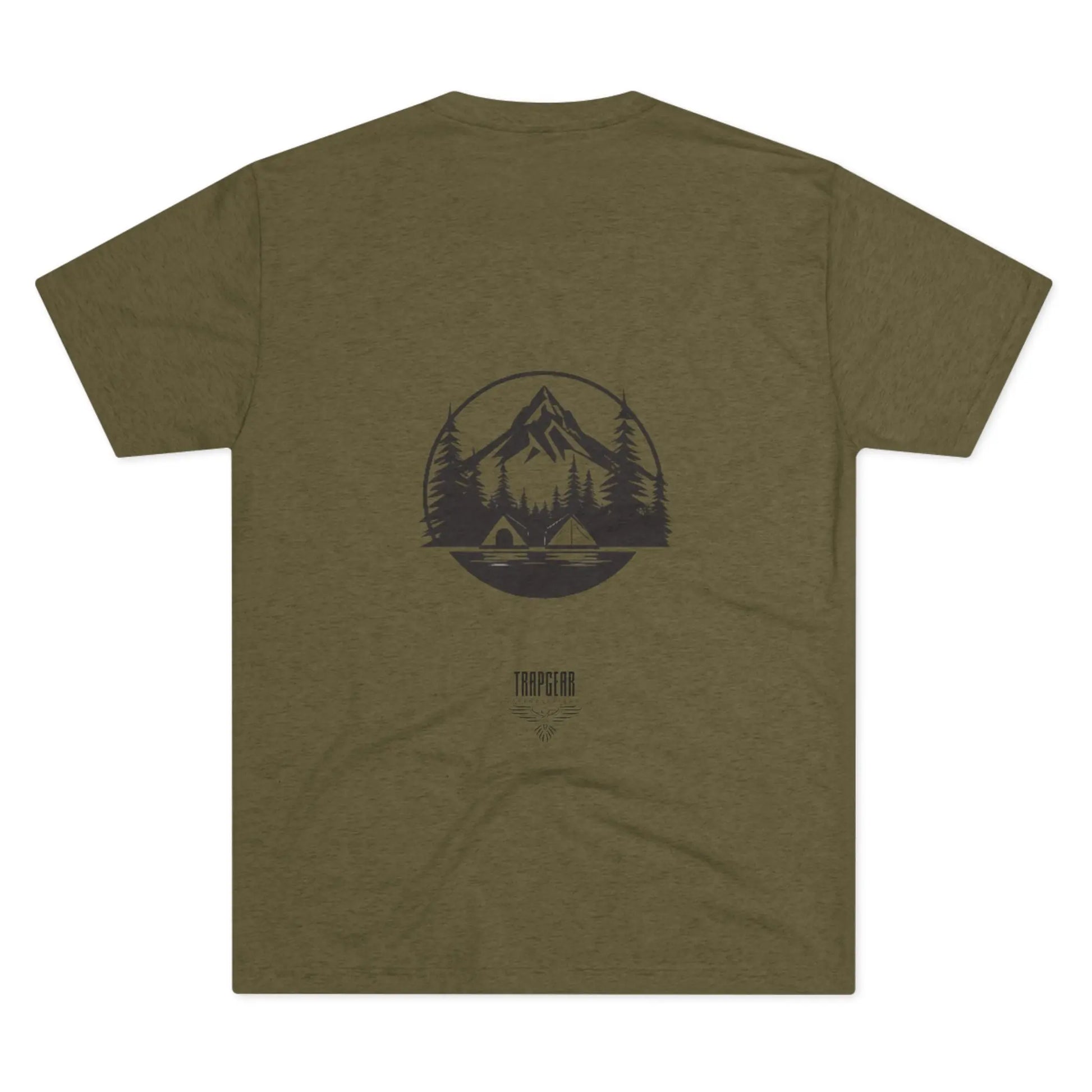 Mountain Landscape trapgear logo tri blend t shirt Printify