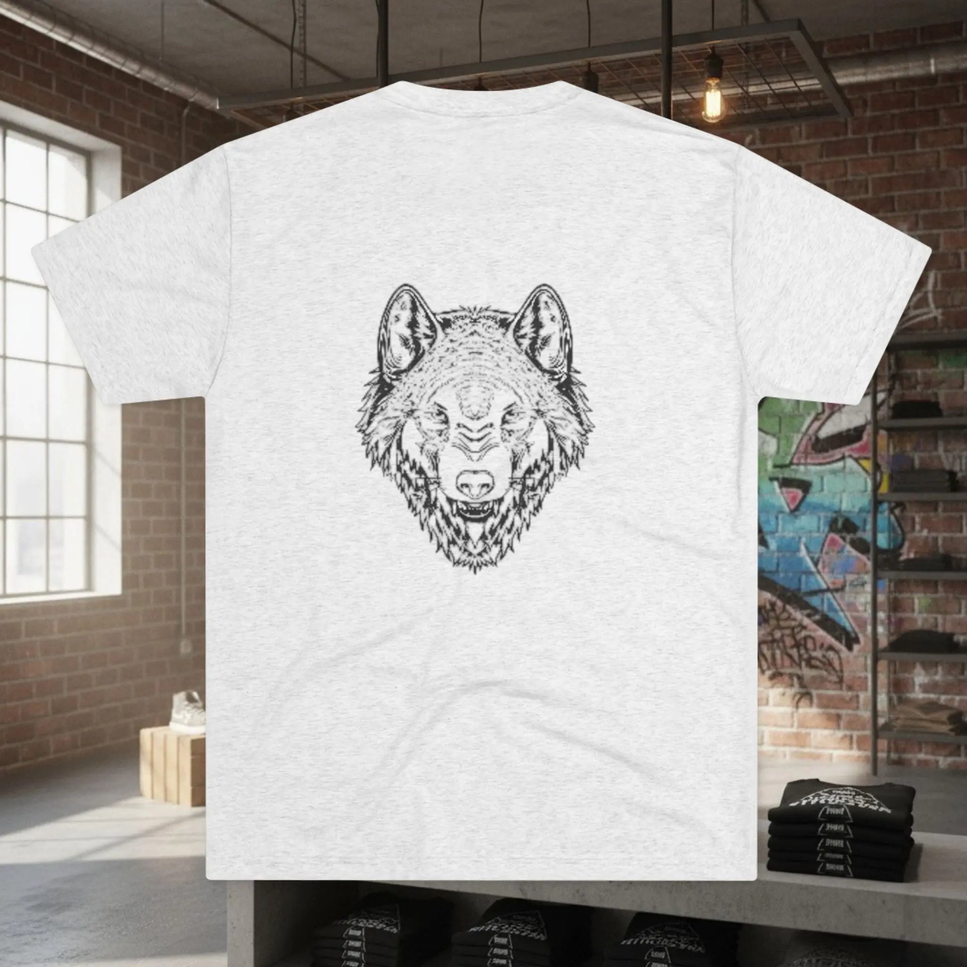 Wolf Logo Tri-Blend Tee Printify