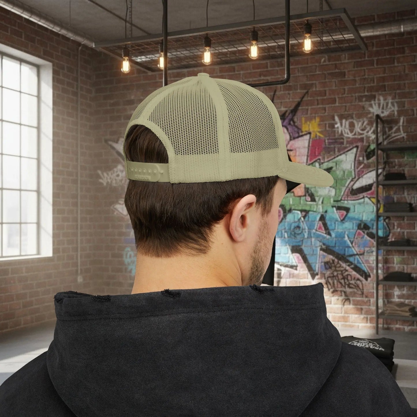 Trucker Cap - Born to Build Trapgear Design Printify