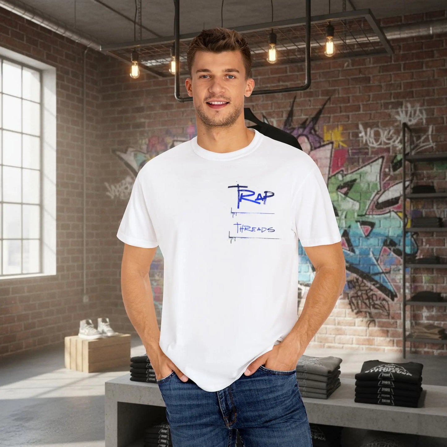 Trap Threads T-Shirt - Streetwear Hip-Hop Graphic Tee Printify