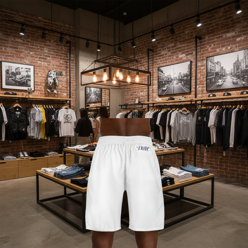 TrapGear Athletic Men's Jogger Shorts — Performance AOP Training Shorts