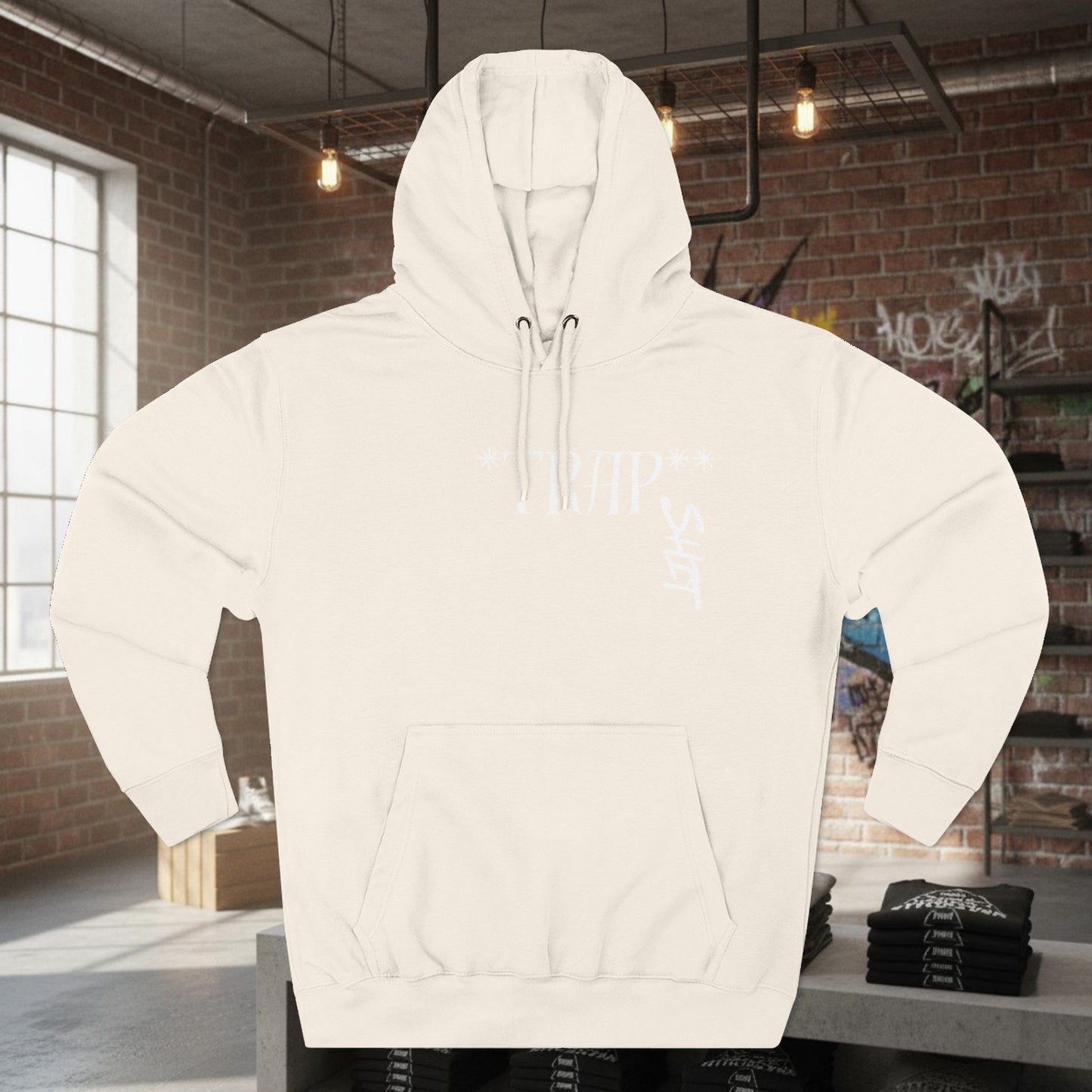 Bulldog Mentality Trap Sh*t Hoodie — Three-Panel Fleece Graphic Hoodie