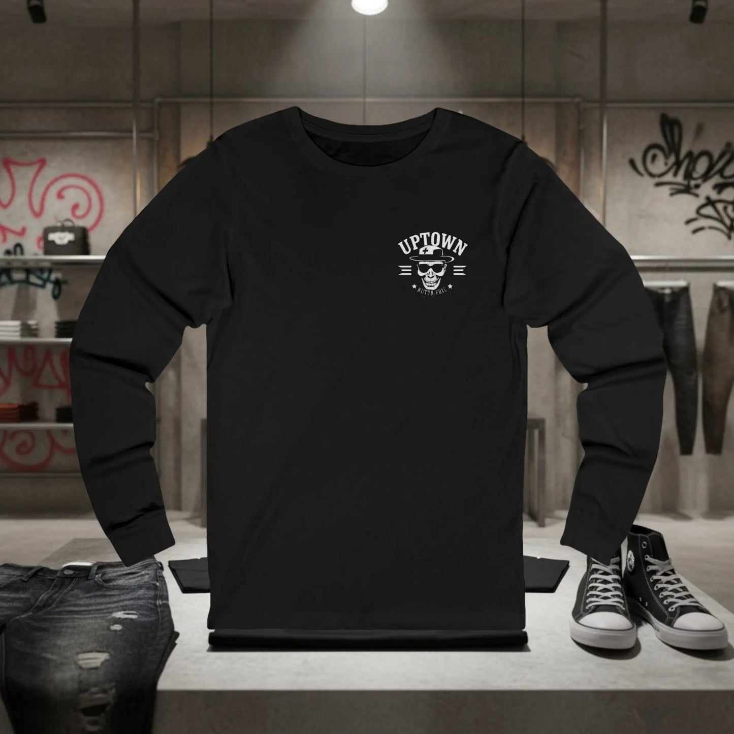 Uptown Streetwear Long Sleeve Tee Trap Threads clothing