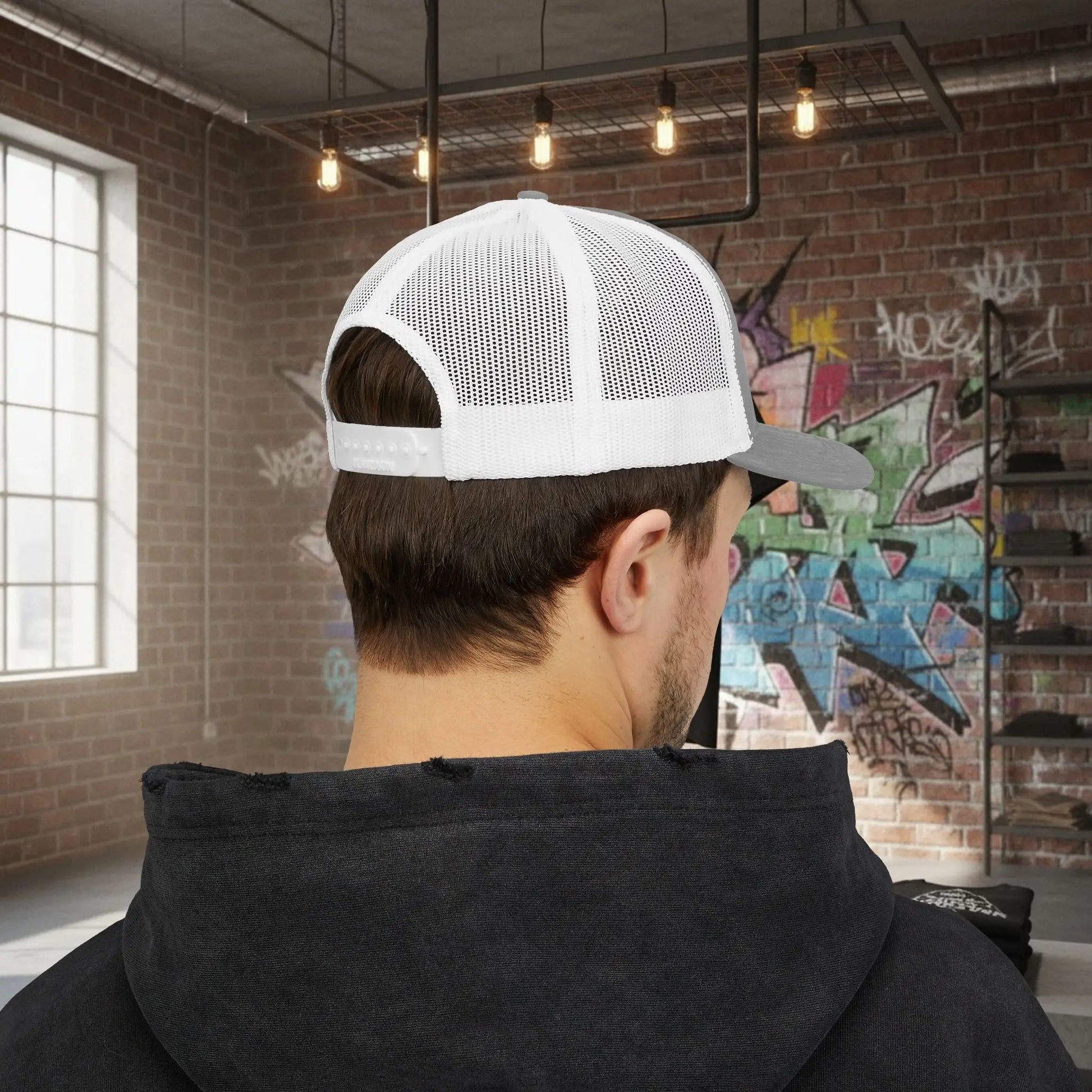 Trucker Cap - Born to Build Trapgear Design Printify