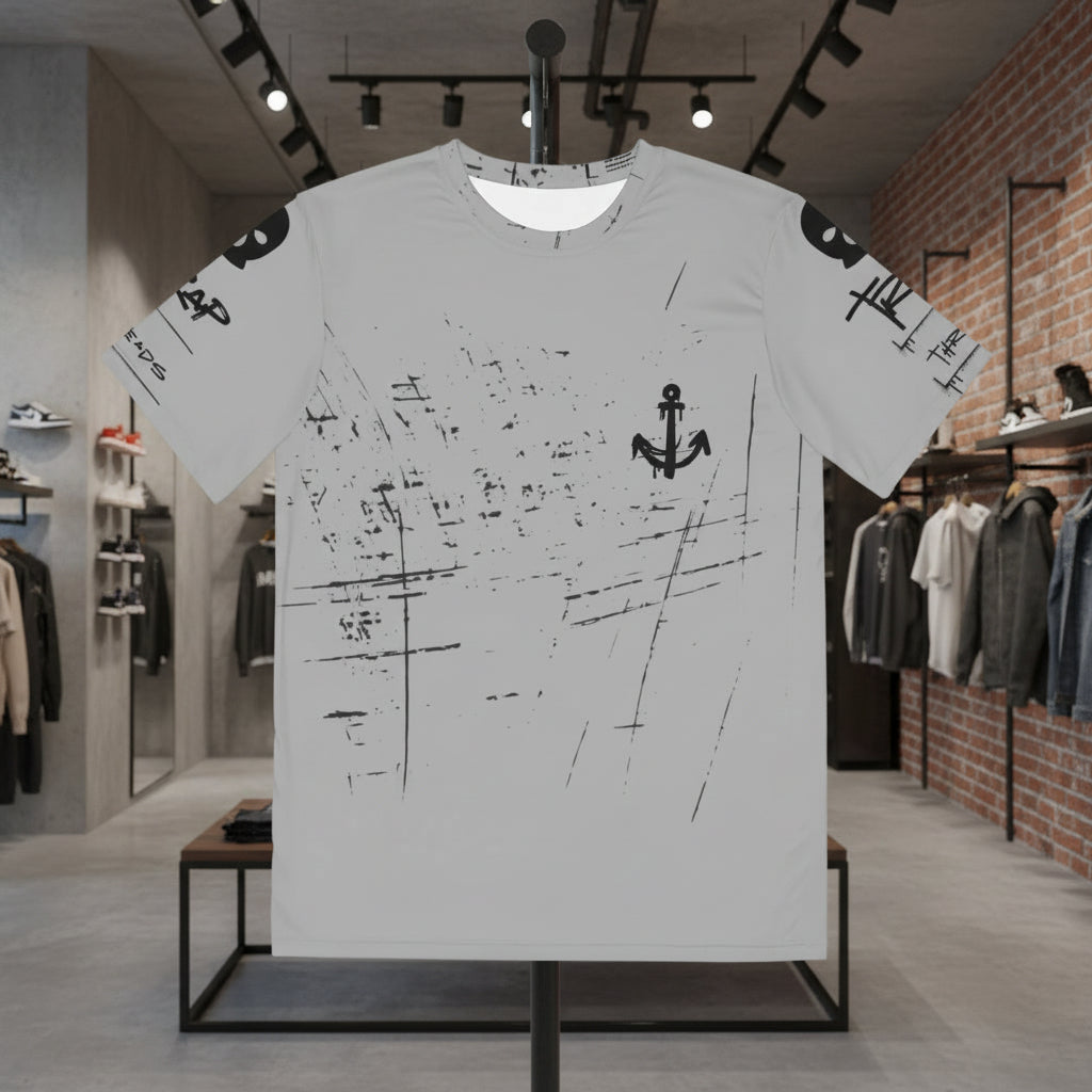 Polyester Tee - Nautical Anchor Adventure Trapgear Design Printify