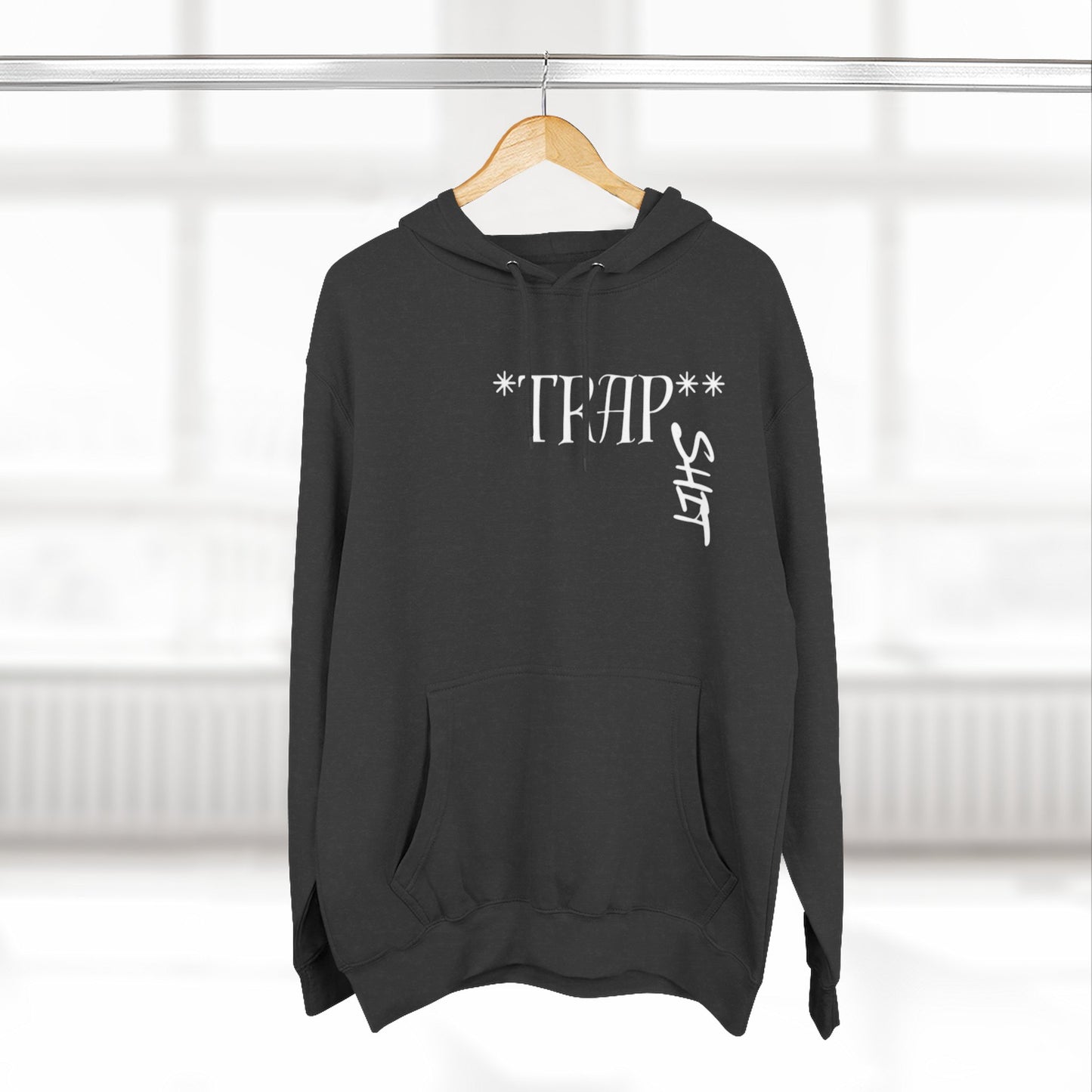 Bulldog Mentality Trap Sh*t Hoodie — Three-Panel Fleece Graphic Hoodie