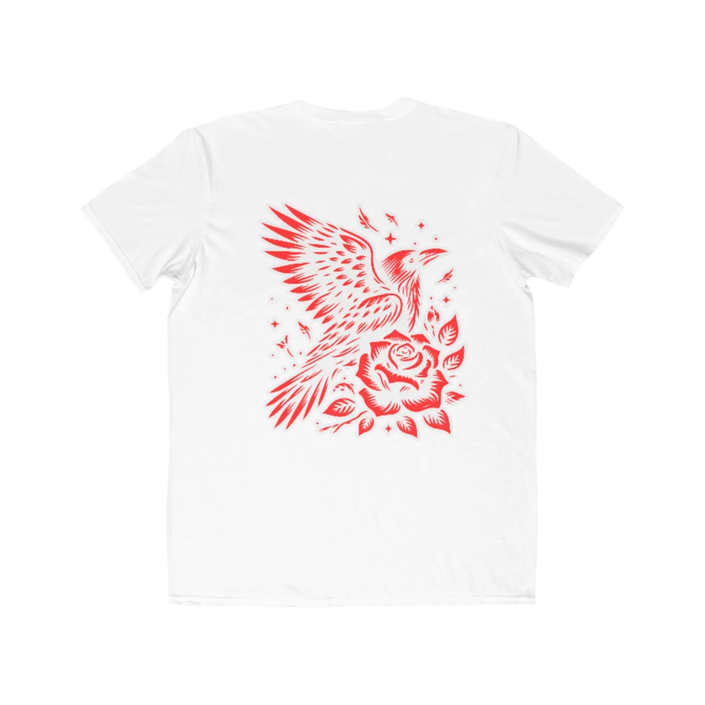 TrapThreads Tee with Bird & Rose Design Printify