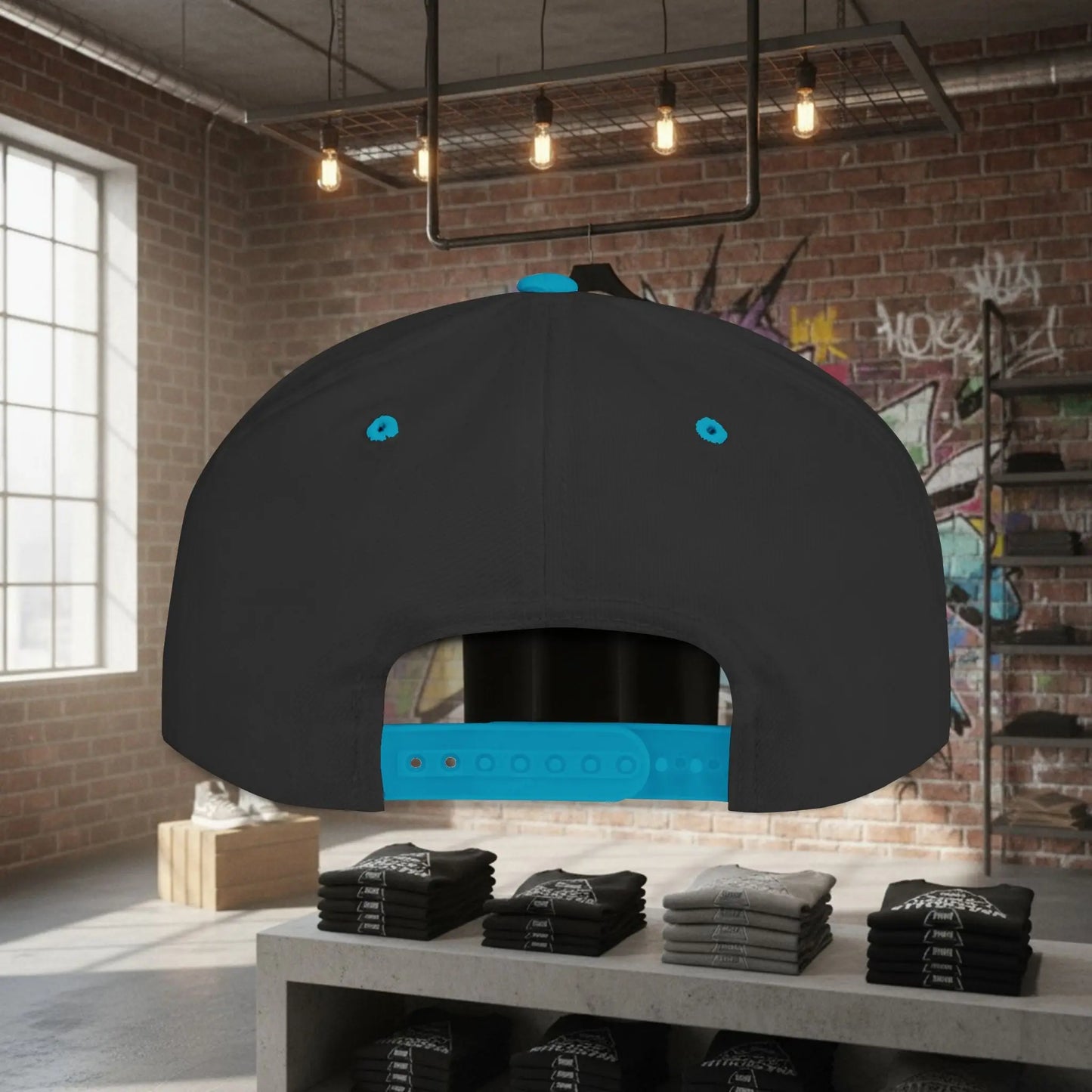 Snapback Hat Trap Threads logo Printify