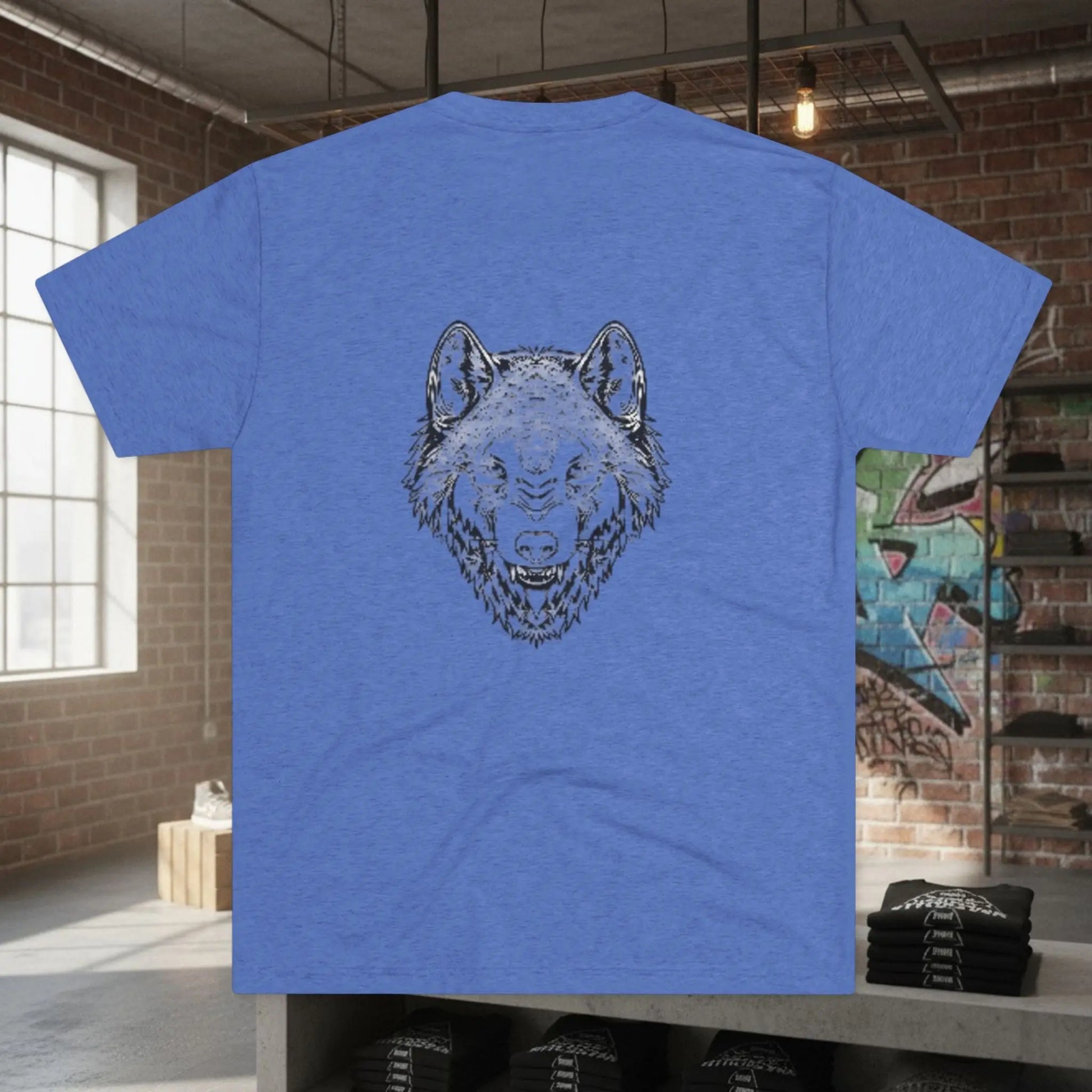 Wolf Logo Tri-Blend Tee Printify