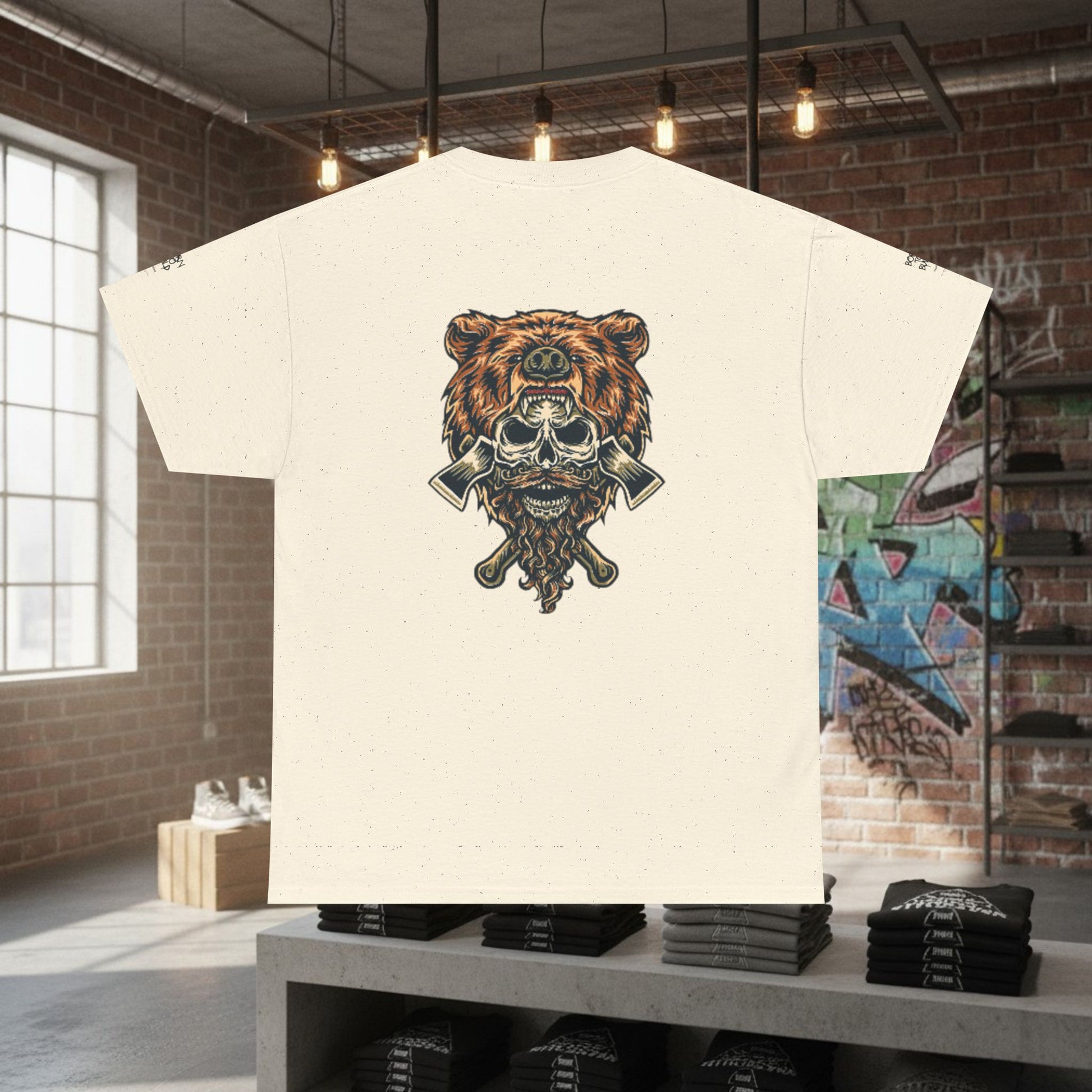 TrapGear "Bear Mentality - Born to Build" Graphic Tee by Printify