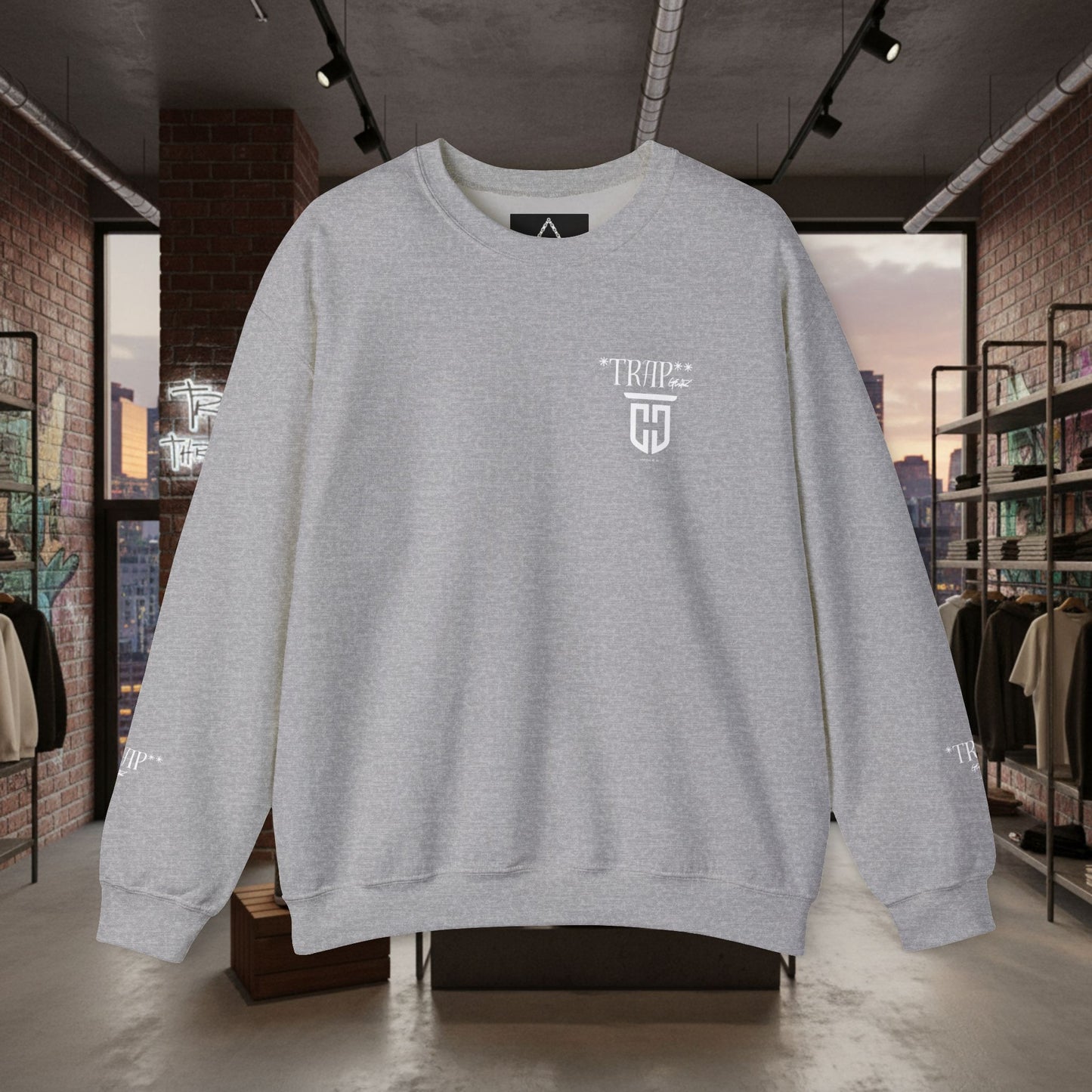 TrapGear Graphic Sweatshirt —  Vintage Streetwear Crewneck