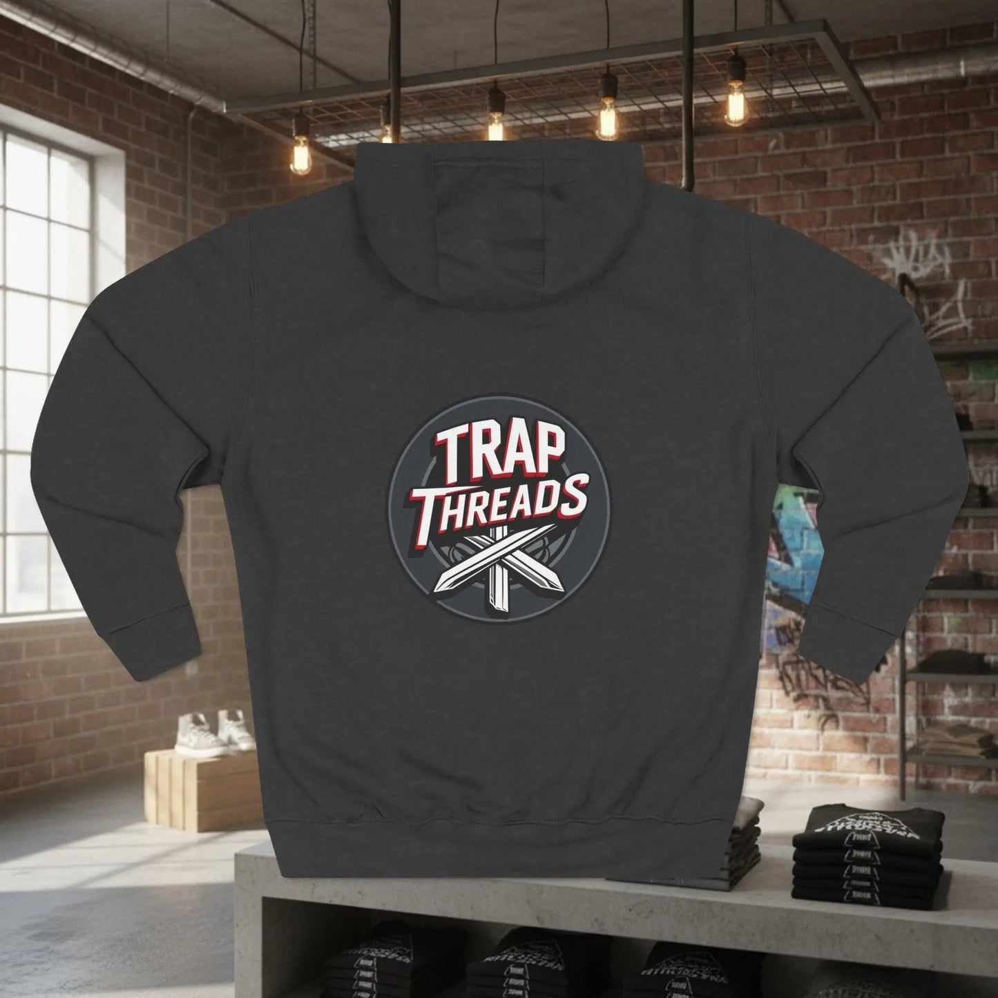 Trap Motivation Fleece Hoodie Printify