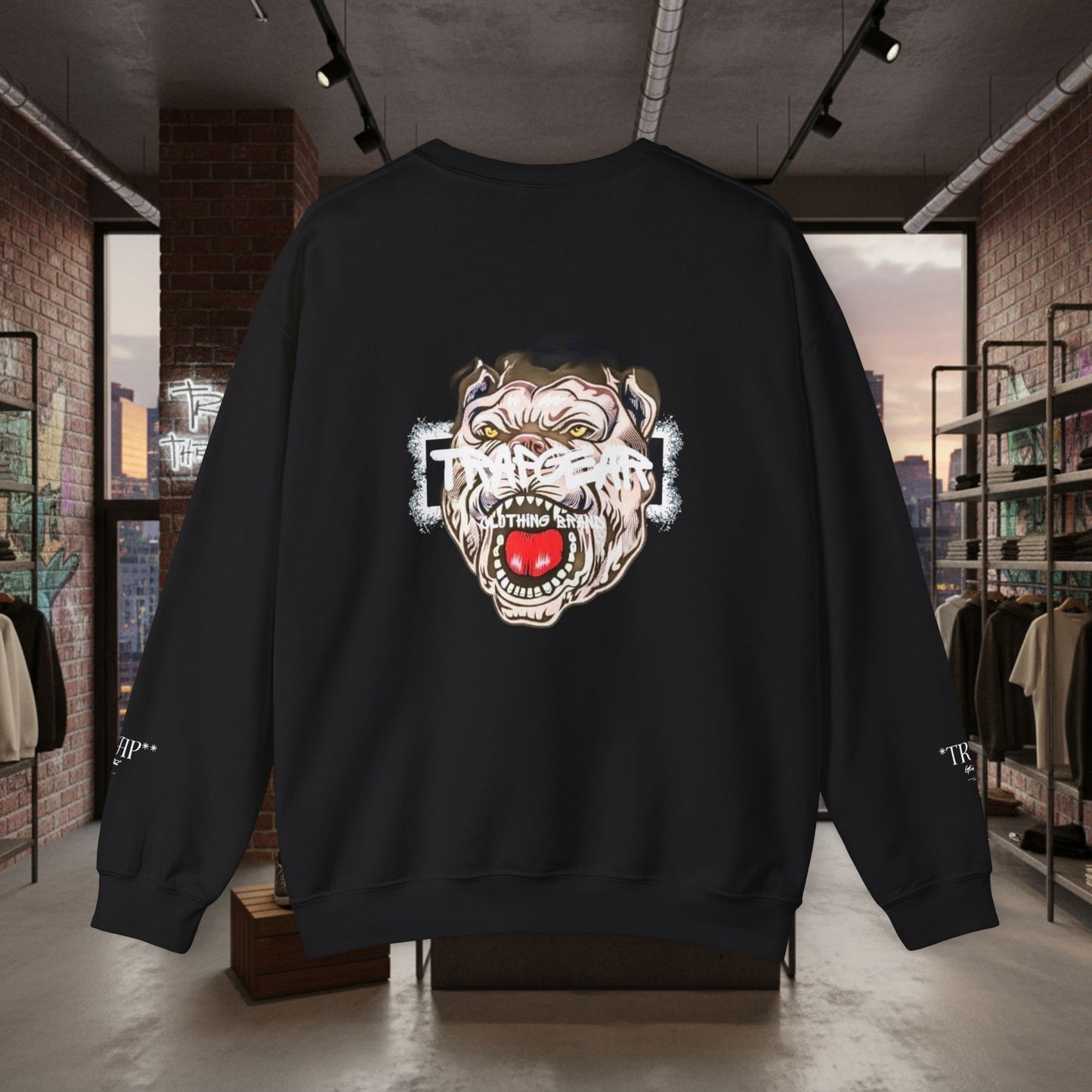 TrapGear Graphic Sweatshirt —  Vintage Streetwear Crewneck